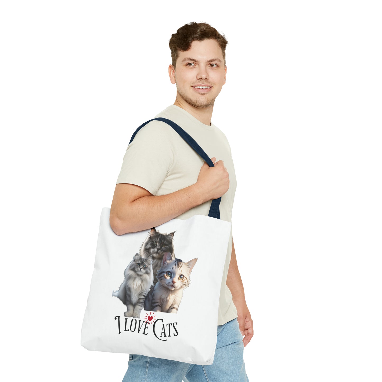 I love Cats - Tote Bag (AOP)