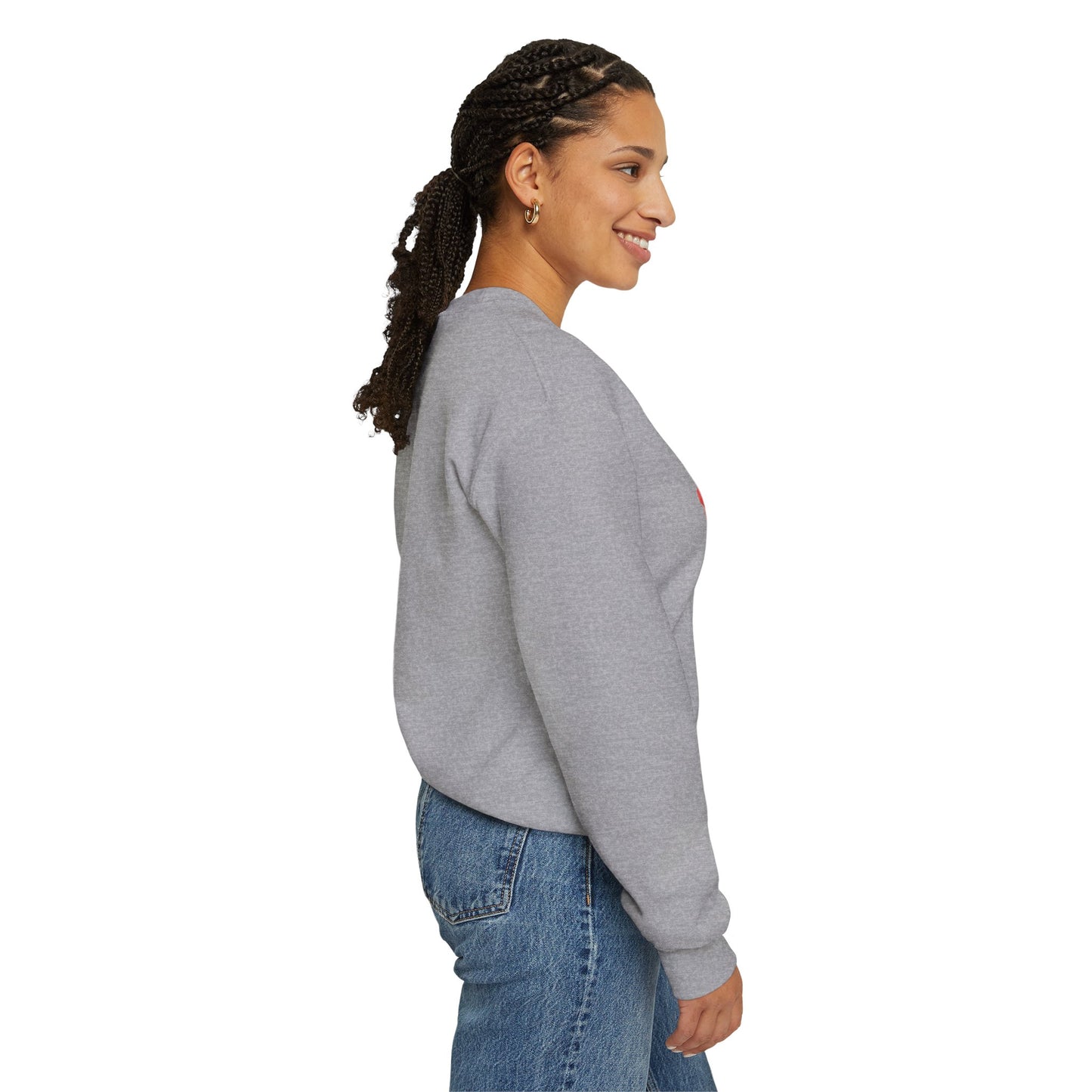 August Birth Flower (Poppy) - Unisex Heavy Blend™ Crewneck Sweatshirt