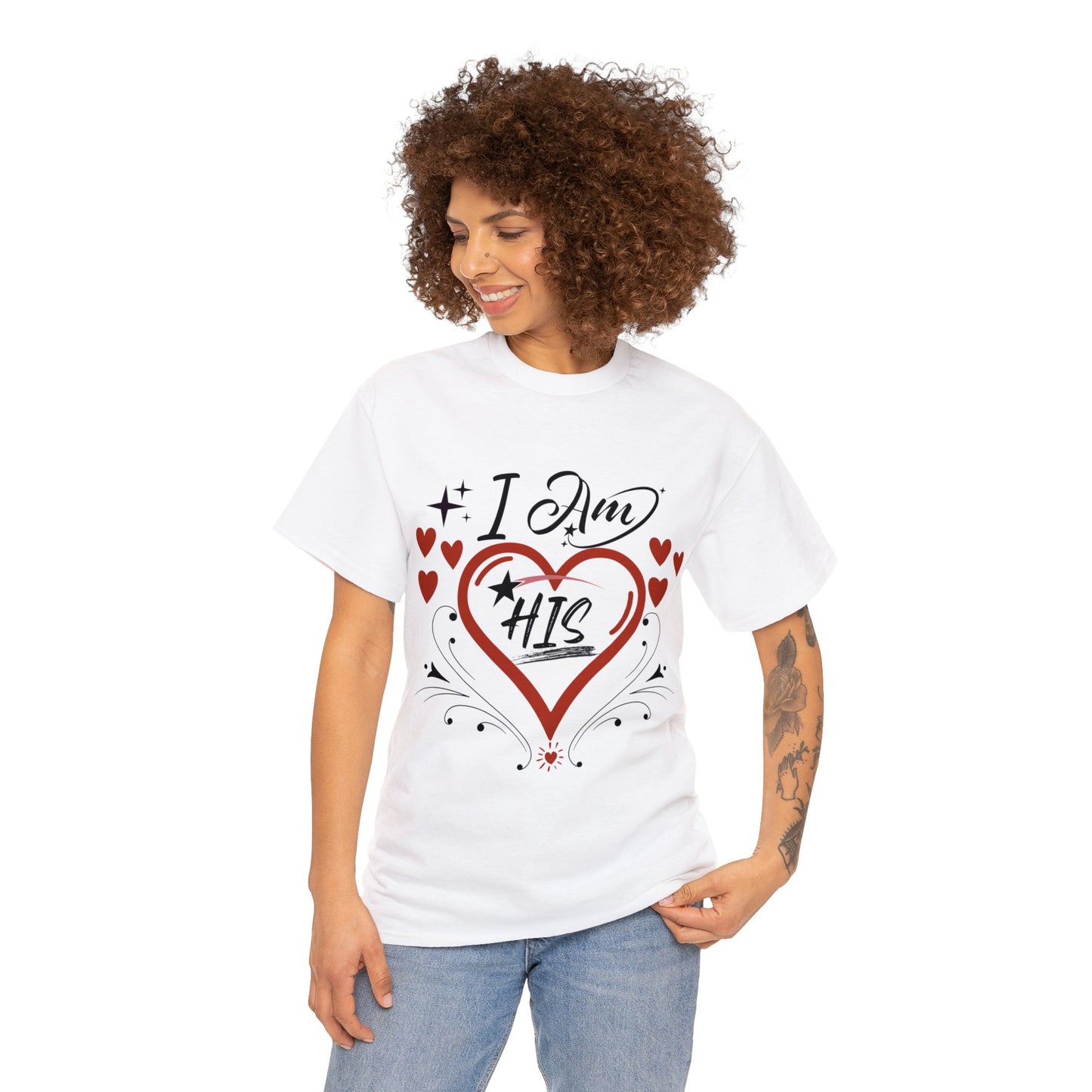 Valentine: I Am His1 - Unisex Heavy Cotton Tee