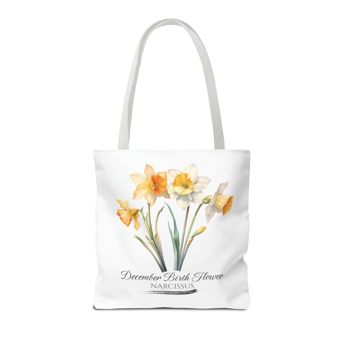 December Birth Flower: Narcissus - Tote Bag (AOP)