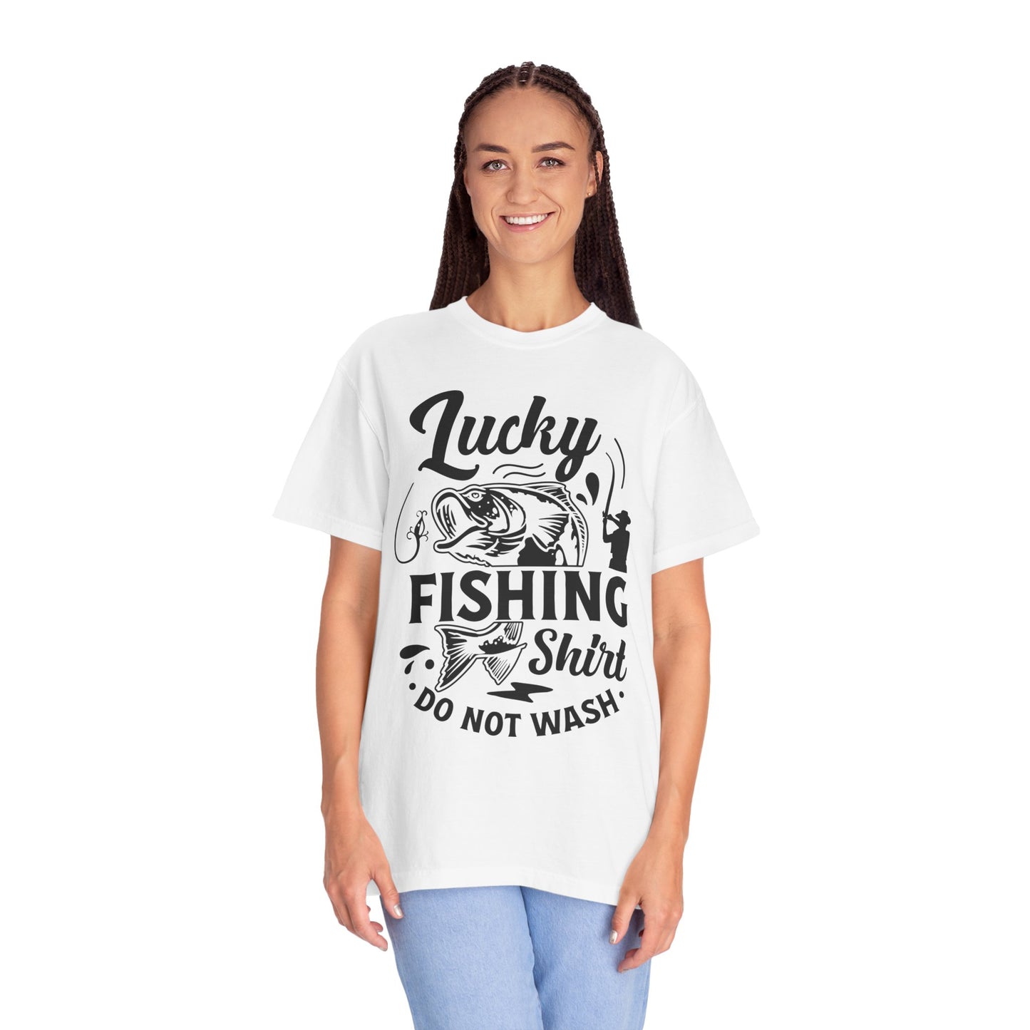 Lucky fishing shirt: Unisex Garment-Dyed T-shirt