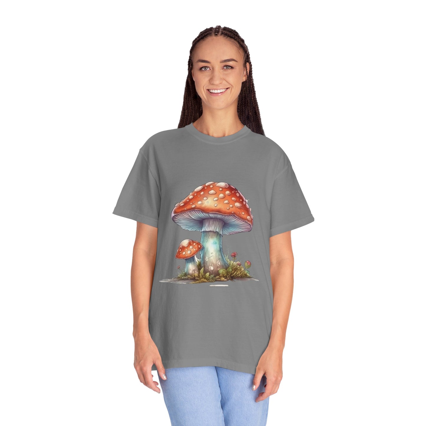 Fantasy Mushroom-27: Unisex Garment-Dyed T-shirt