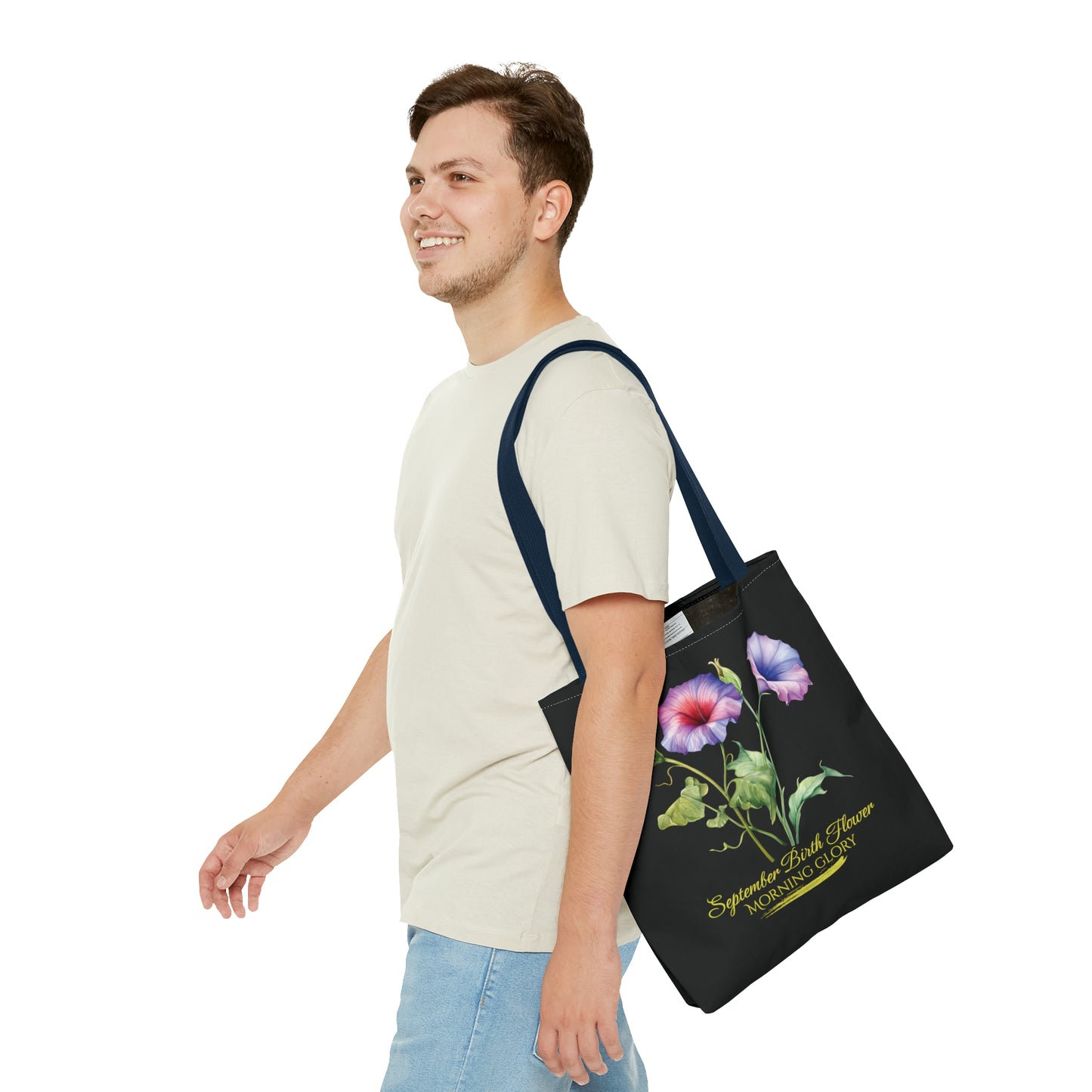 September Birth Flower: Morning Glory - Tote Bag (AOP)