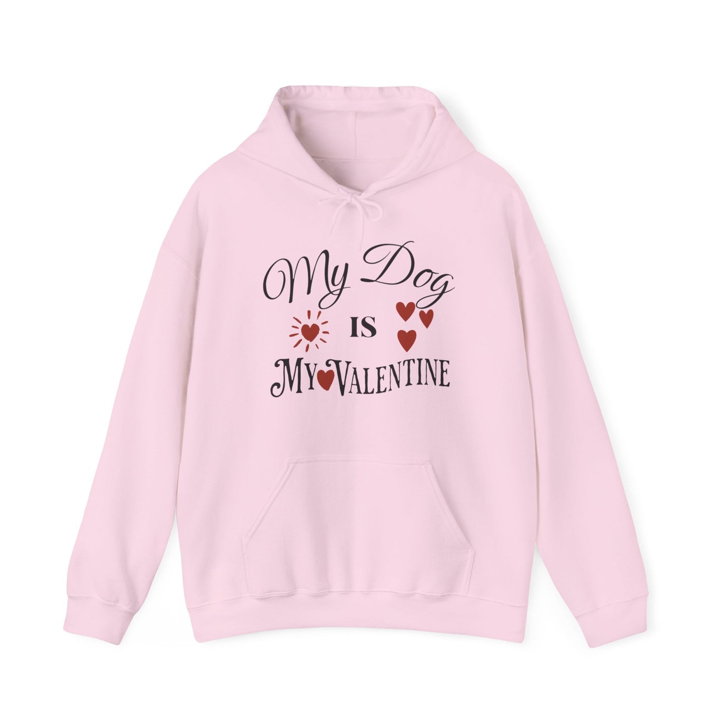 My Dog Is My Valentine - Unisex Heavy Blend™ Hooded Sweatshirt