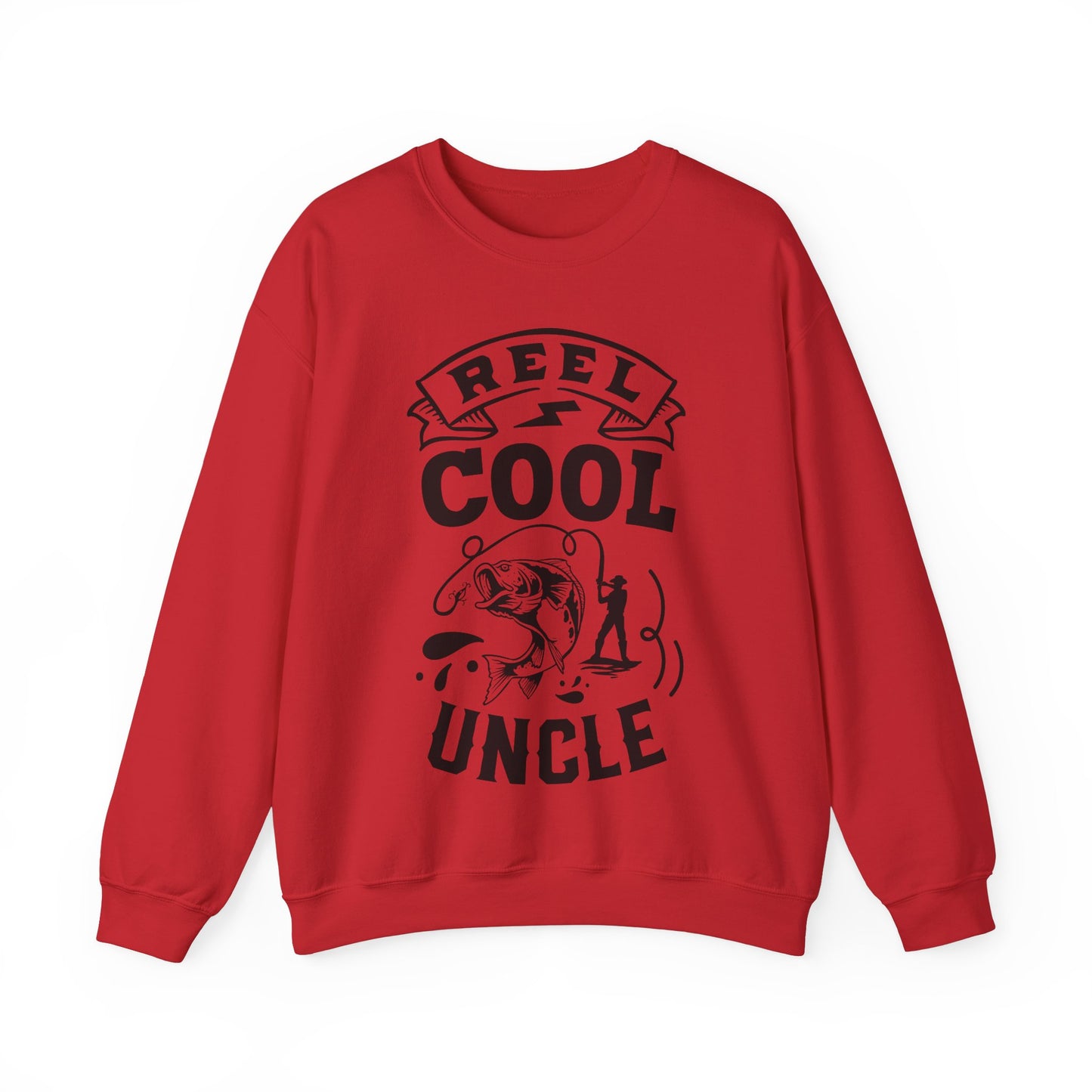 Reel cool uncle - Unisex Heavy Blend™ Crewneck Sweatshirt