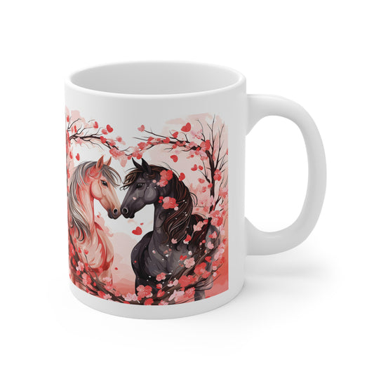 Valentine's Horse: Ceramic Mug 11oz