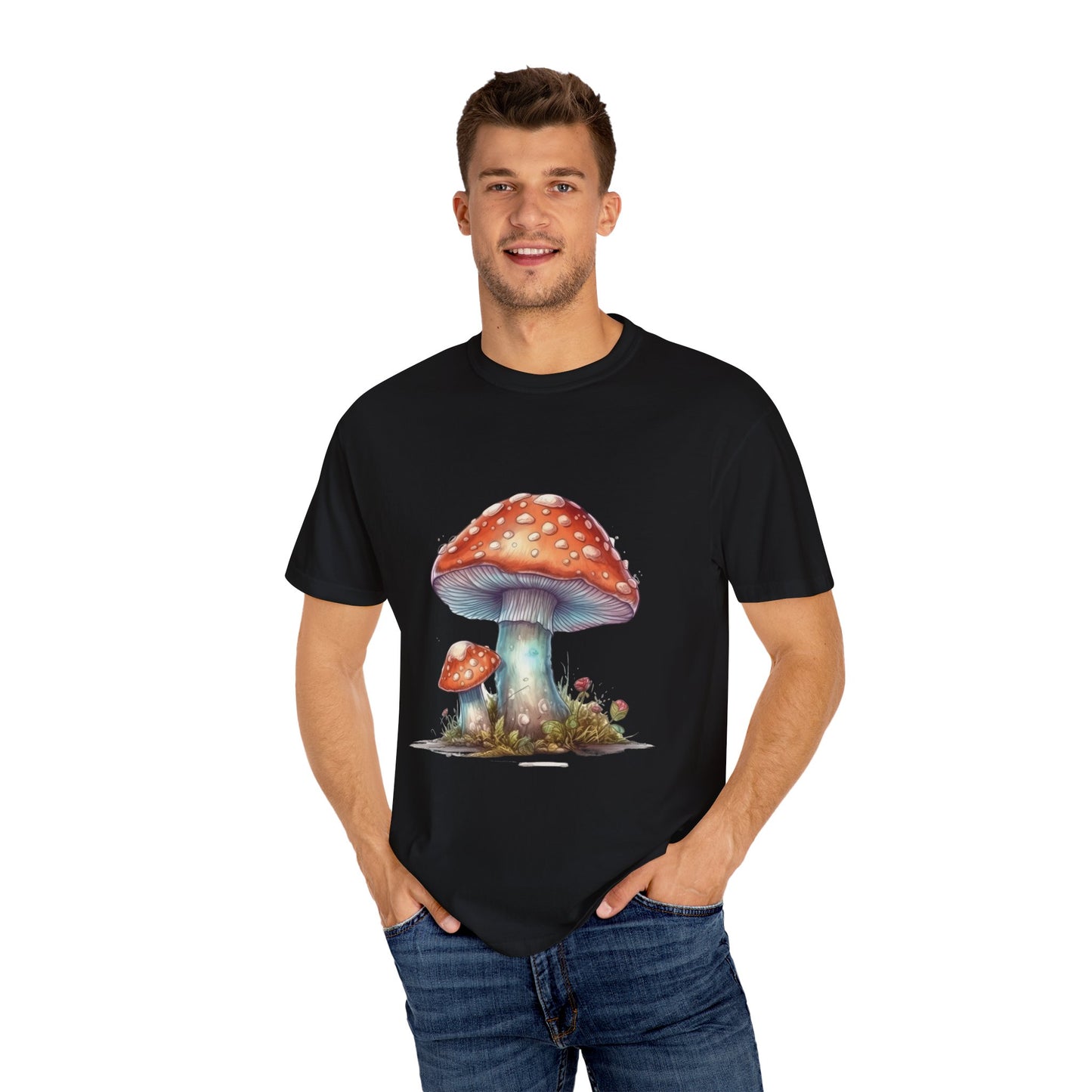 Fantasy Mushroom-27: Unisex Garment-Dyed T-shirt