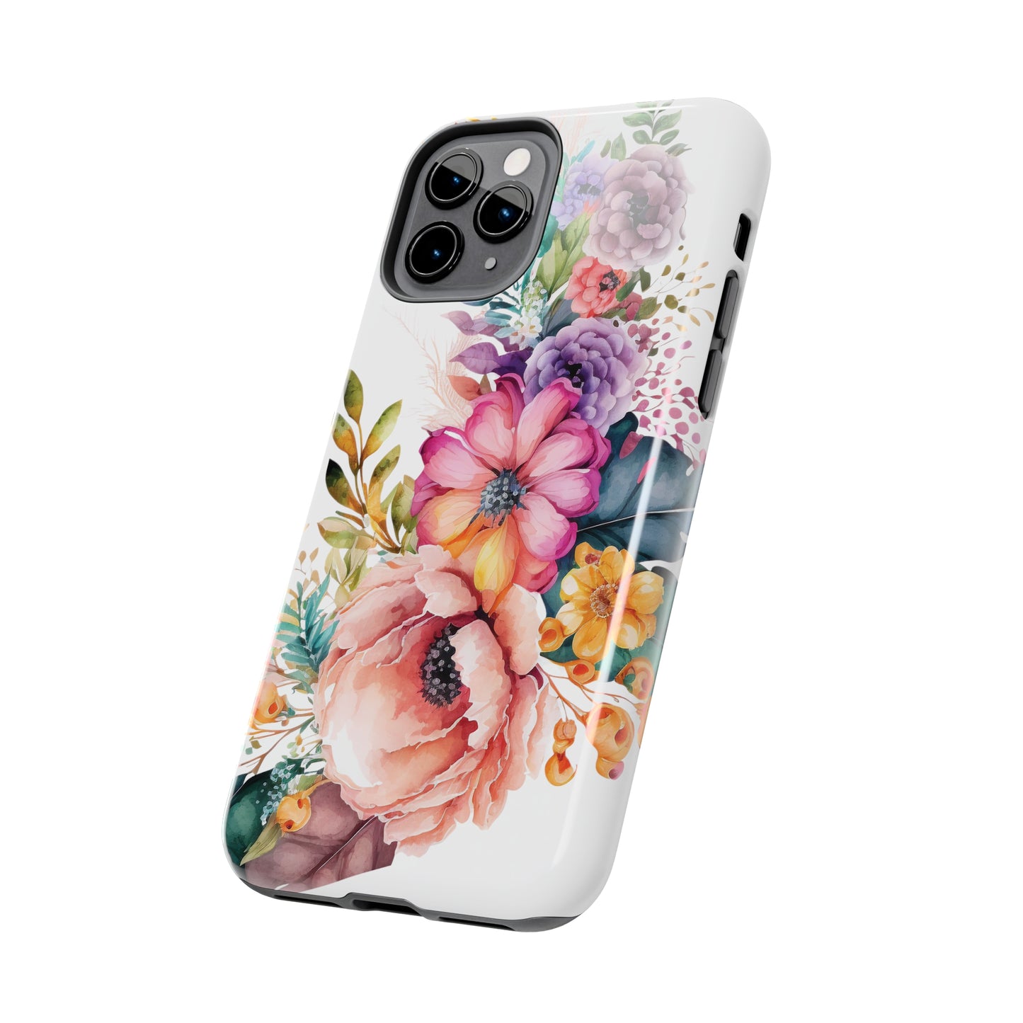 Tough Phone Cases: Watercolor Flowers