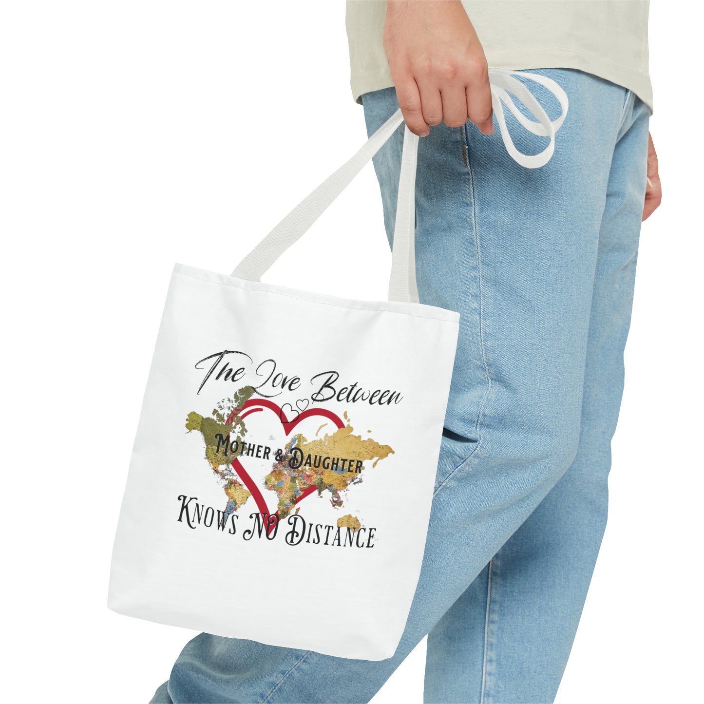 The love between mother and daughter knows no distance - Tote Bag (AOP)