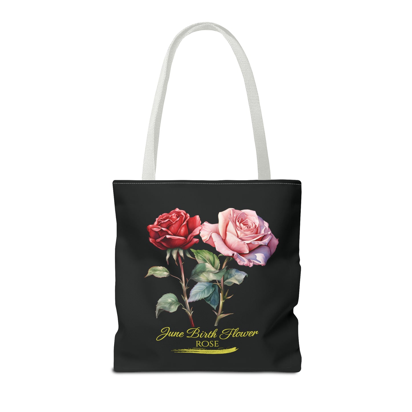 June Birth Flower: Rose - Tote Bag (AOP)