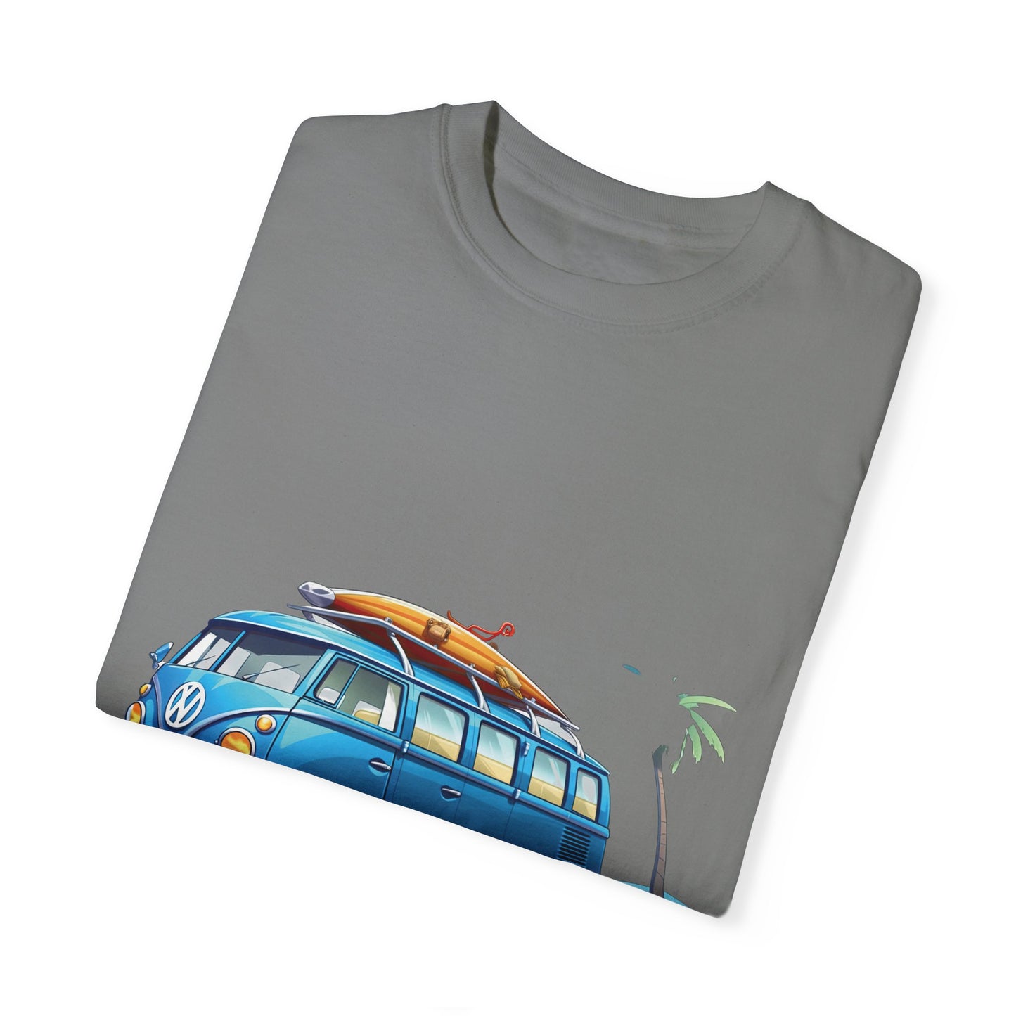 Retro Surf Van: Unisex Garment-Dyed T-shirt