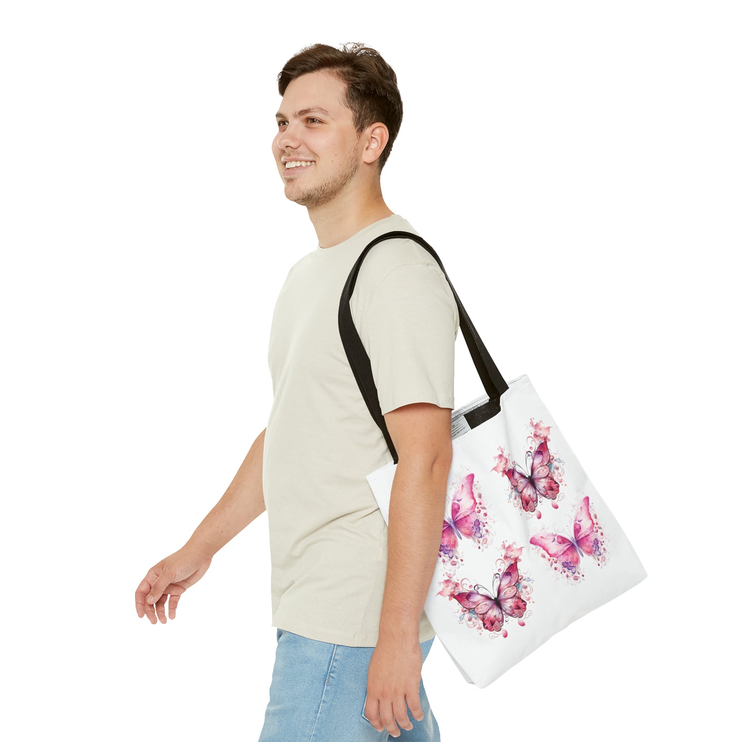 Pink Butterfly - Tote Bag (AOP)