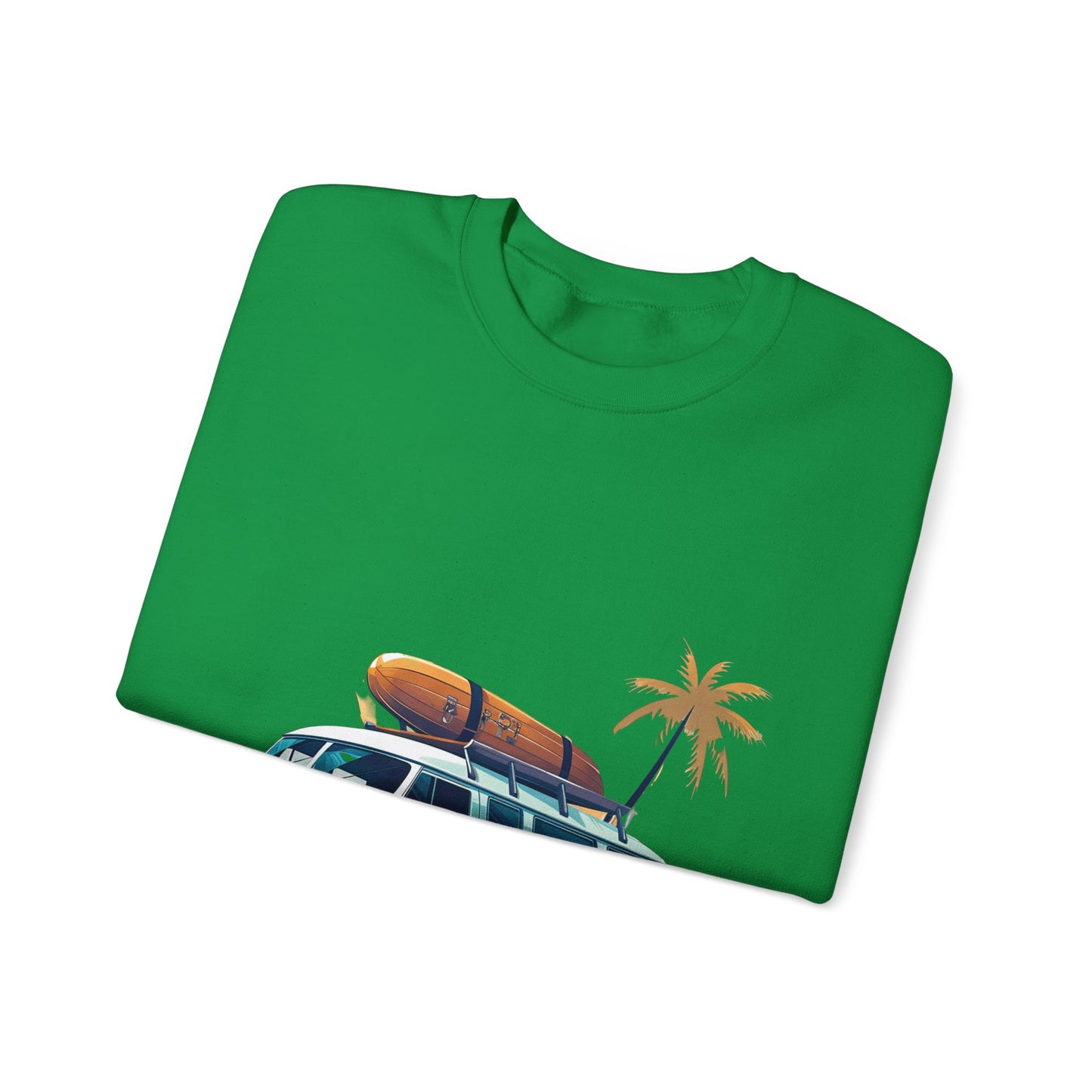 Retro Surf Van - Unisex Heavy Blend™ Crewneck Sweatshirt