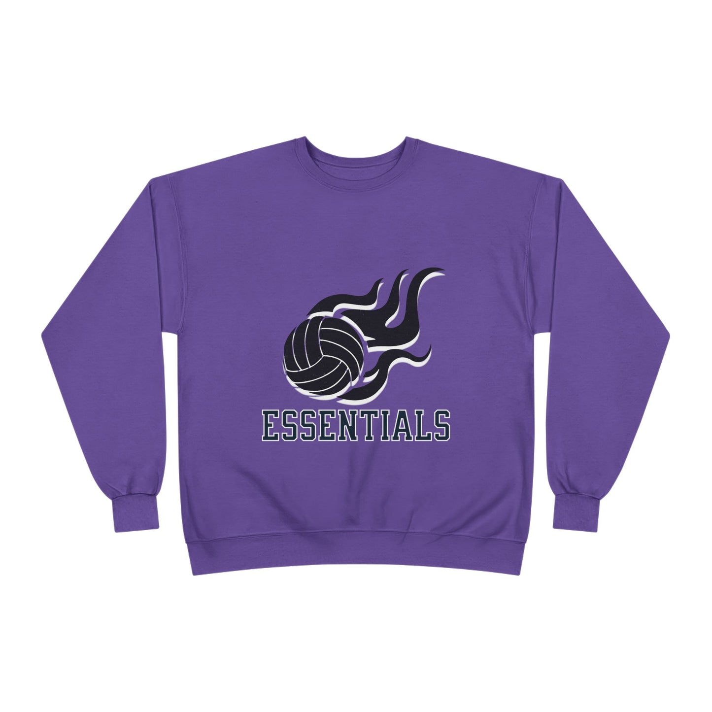 Volleyball Essentials Crewneck Sweatshirt - Unisex Eco-Friendly, Sportswear, Athletic Casual, Team Spirit, Gift for Sports Lovers