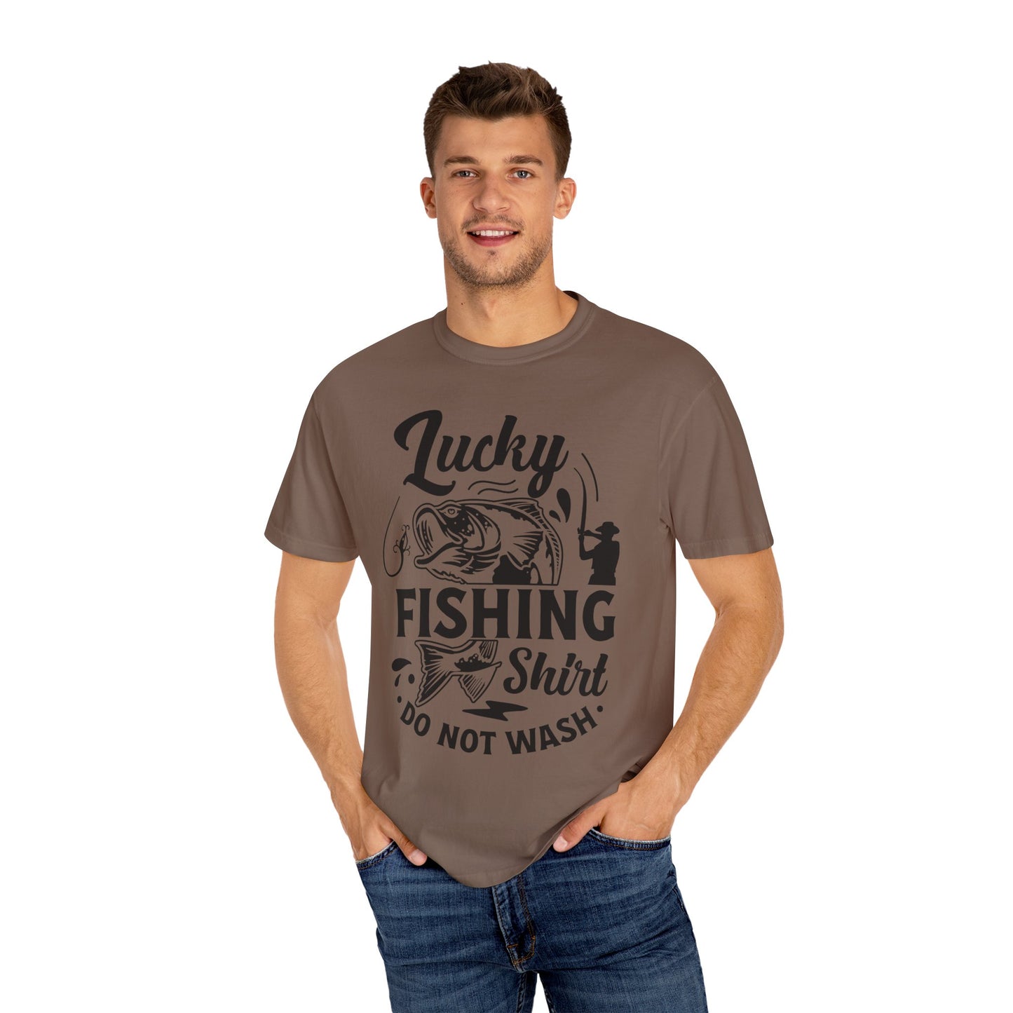 Lucky fishing shirt: Unisex Garment-Dyed T-shirt