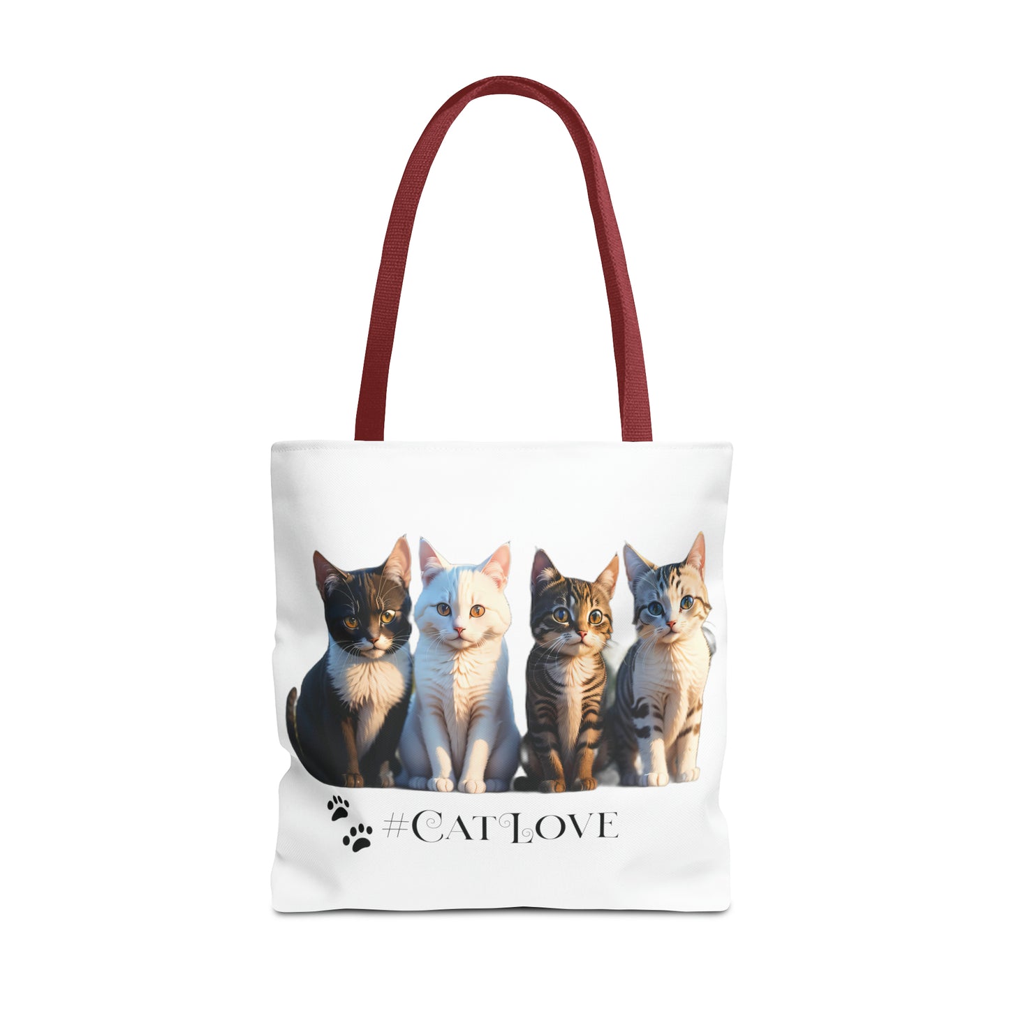 Tote Bag (AOP): #CatLove