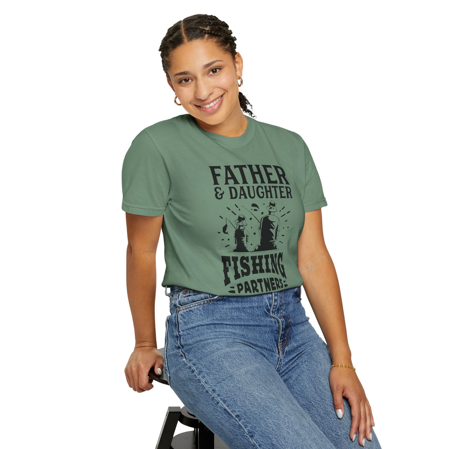 Father and daughter forever: Unisex Garment-Dyed T-shirt