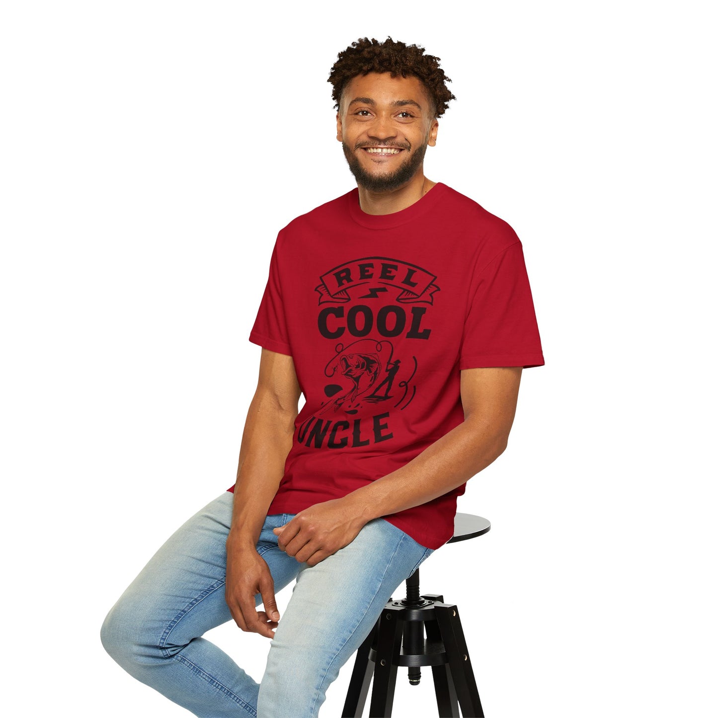 Reel cool uncle: Unisex Garment-Dyed T-shirt