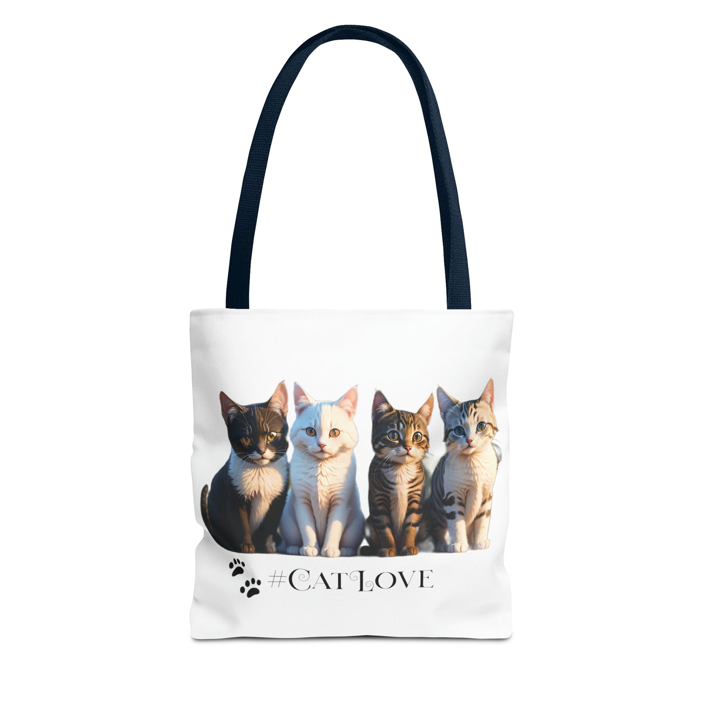 Tote Bag (AOP): #CatLove