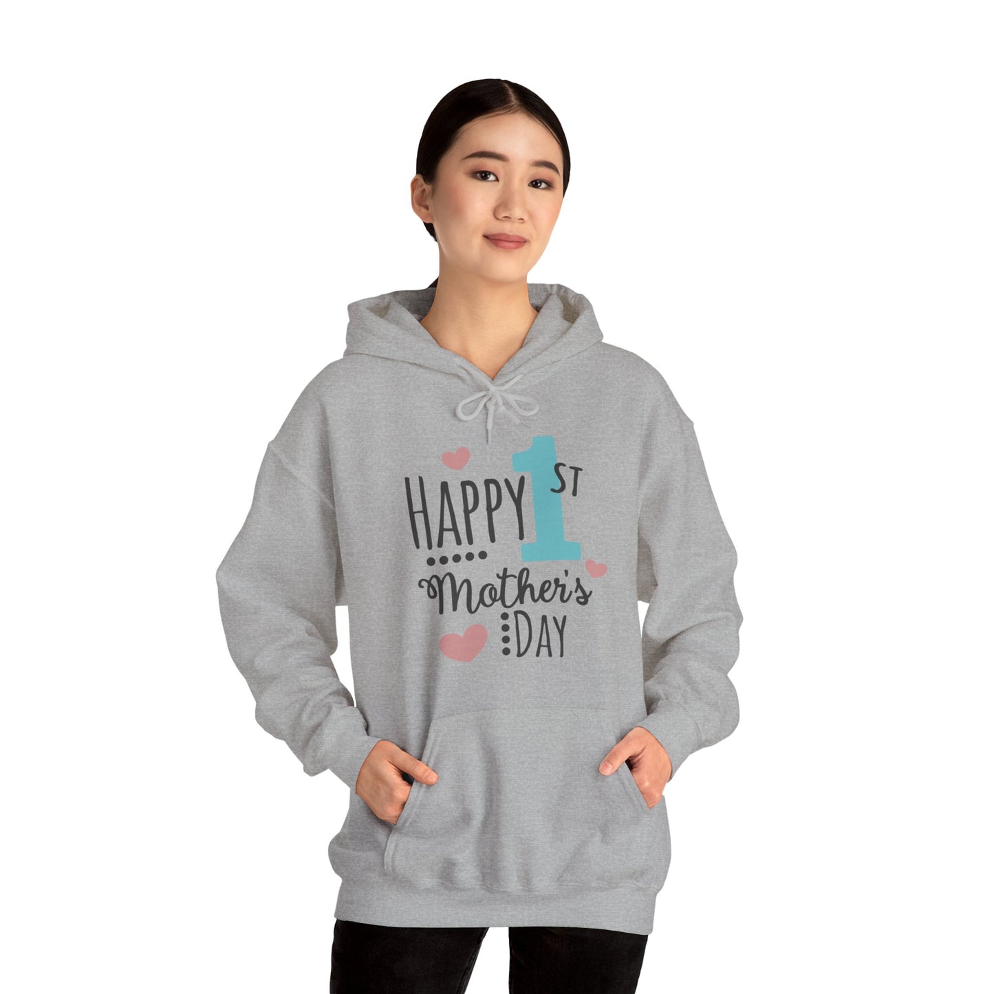 Happy 1st Mother's Day - Unisex Heavy Blend™ Hooded Sweatshirt