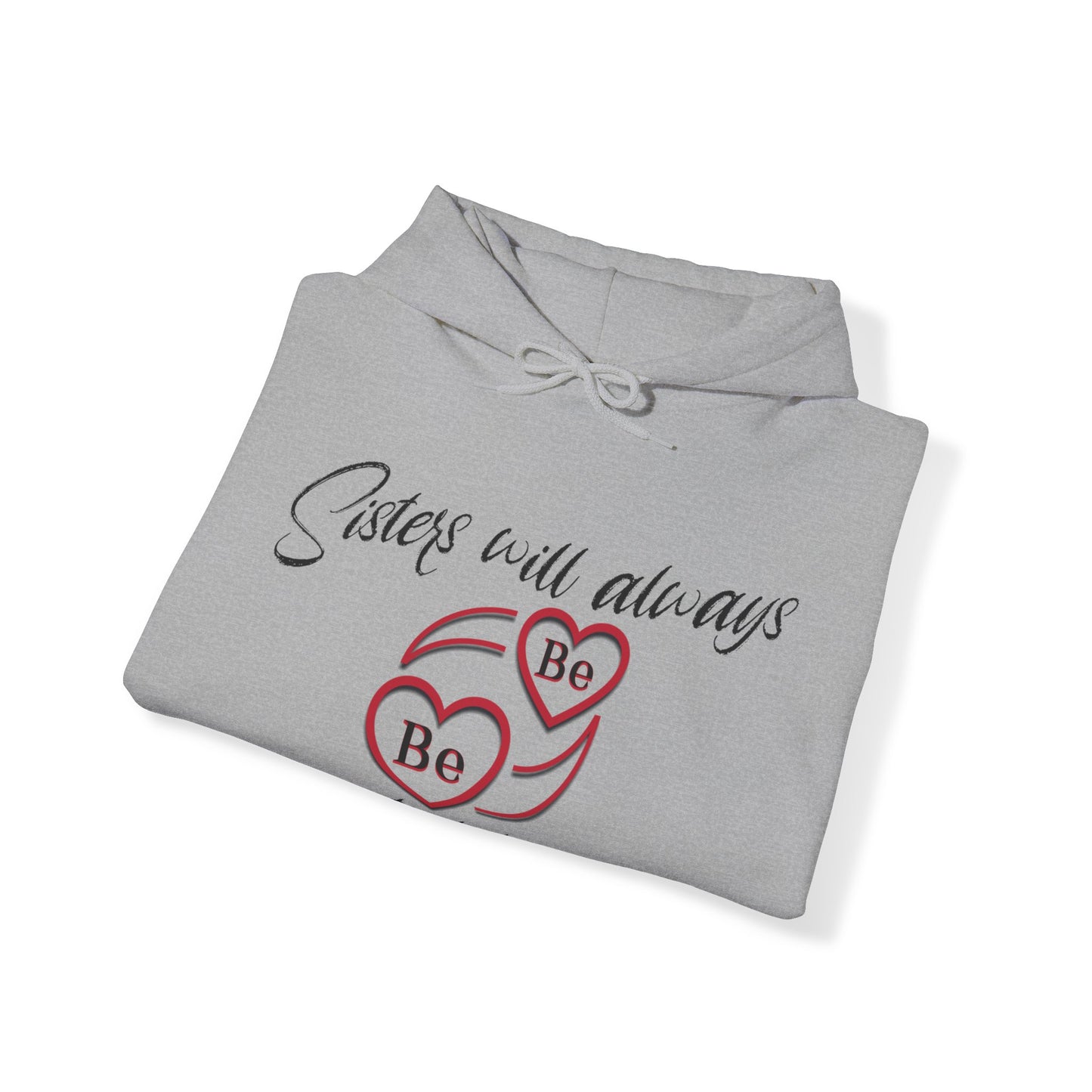 Sisters will always be connected by hearts - Unisex Heavy Blend™ Hooded Sweatshirt