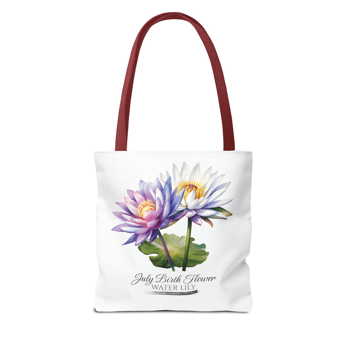 July Birth Flower: Water Lily - Tote Bag (AOP)