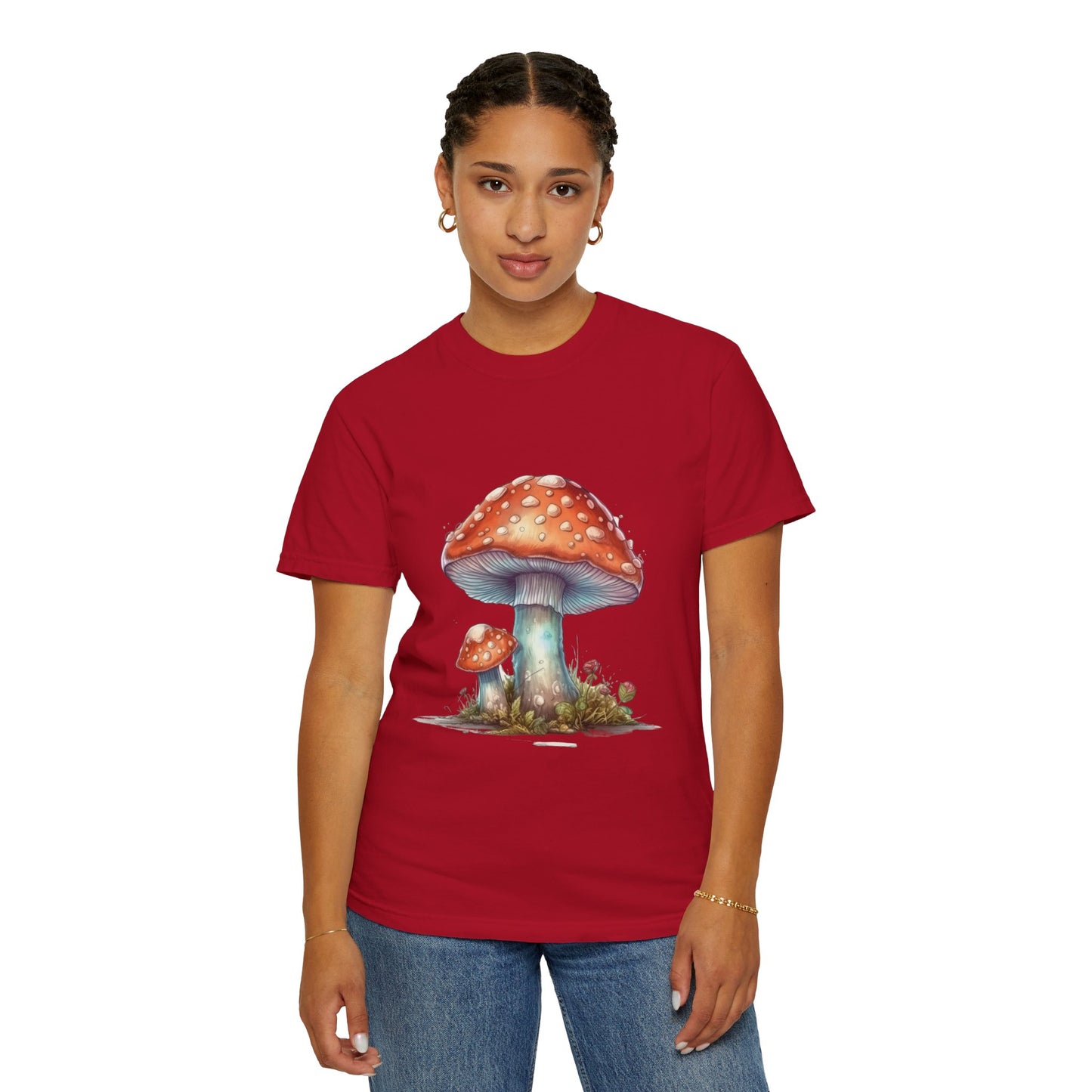 Fantasy Mushroom-27: Unisex Garment-Dyed T-shirt