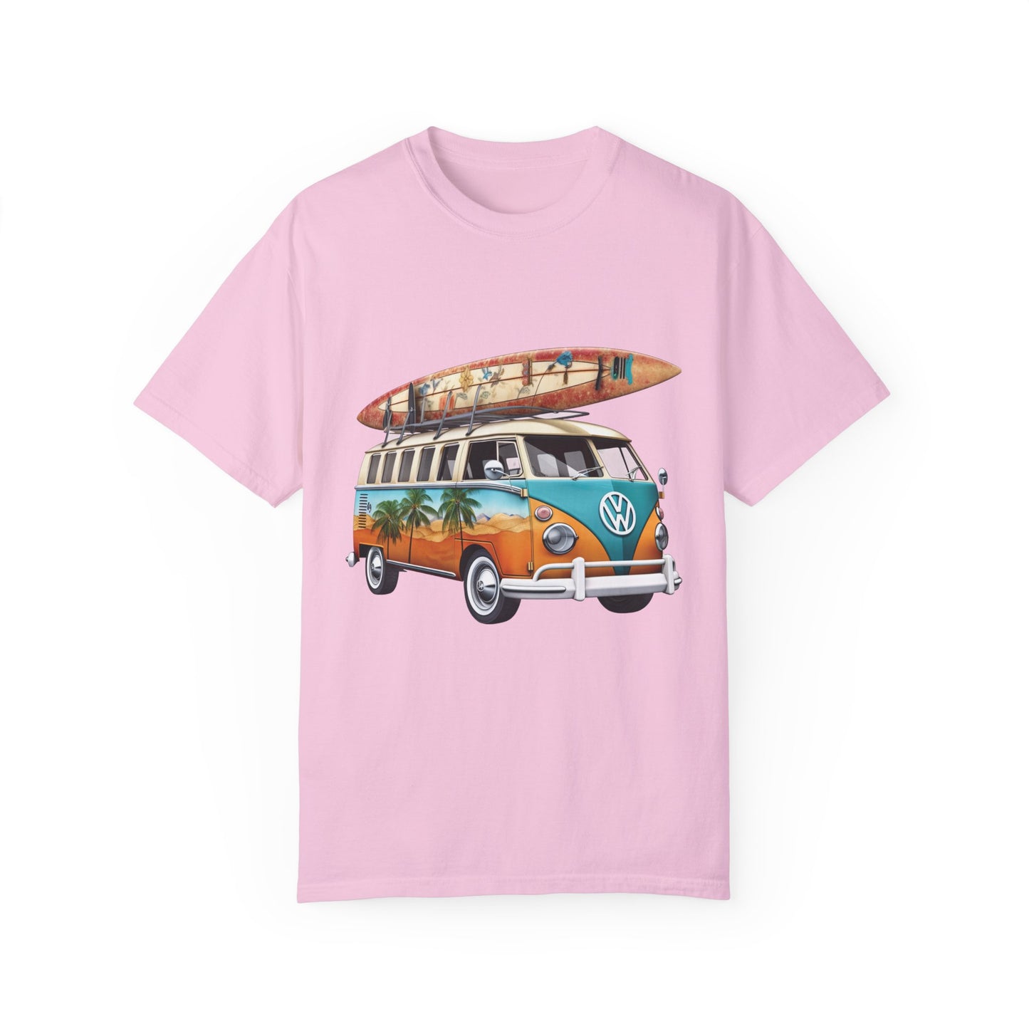 Retro Surf Van: Unisex Garment-Dyed T-shirt