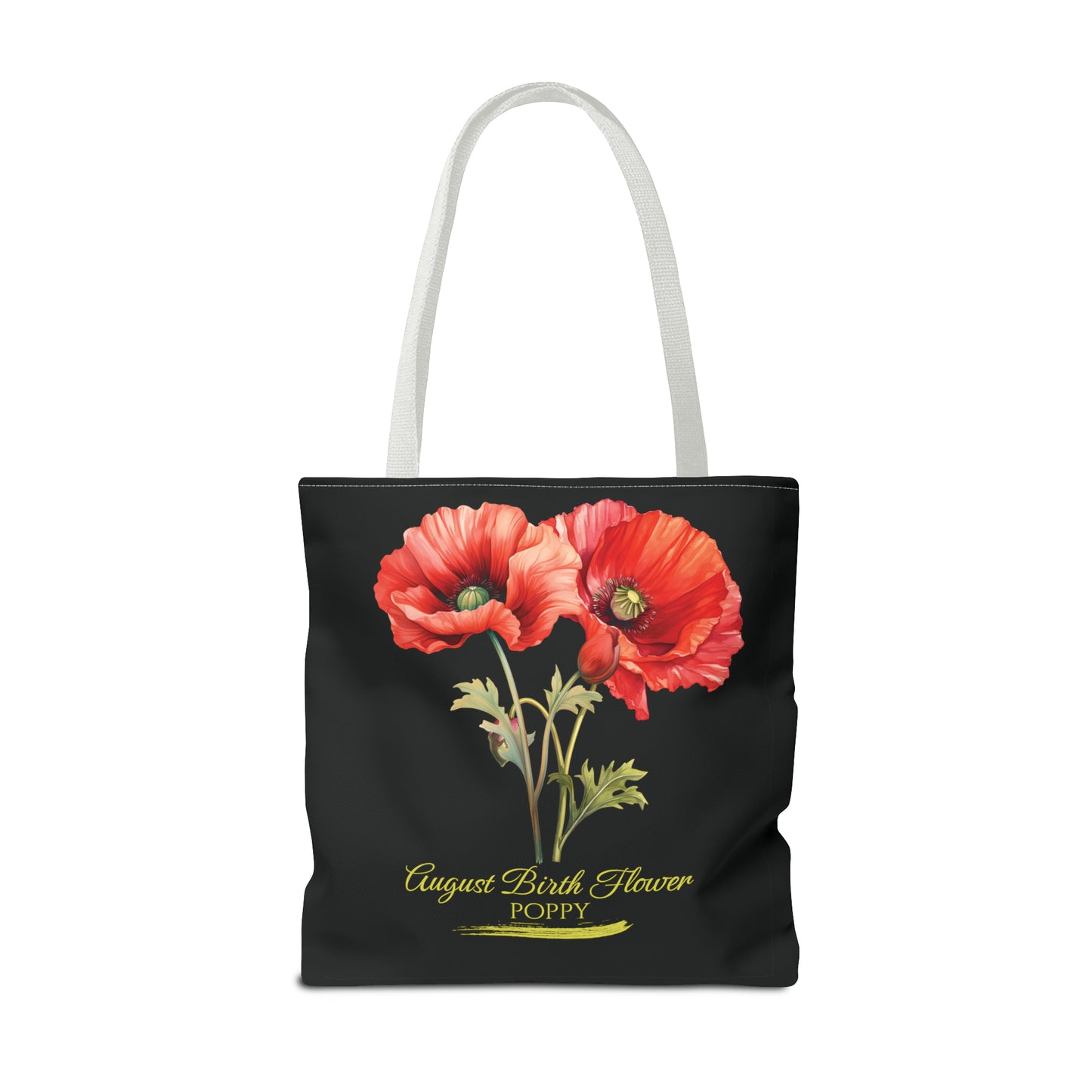 August Birth Flower: Poppy - Tote Bag (AOP)