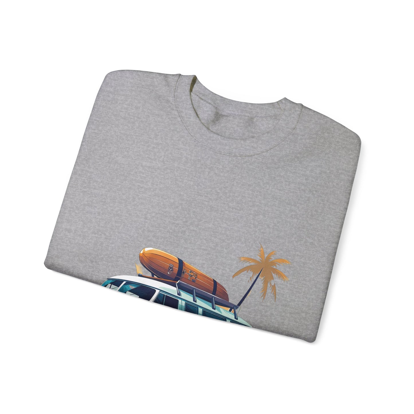 Retro Surf Van - Unisex Heavy Blend™ Crewneck Sweatshirt