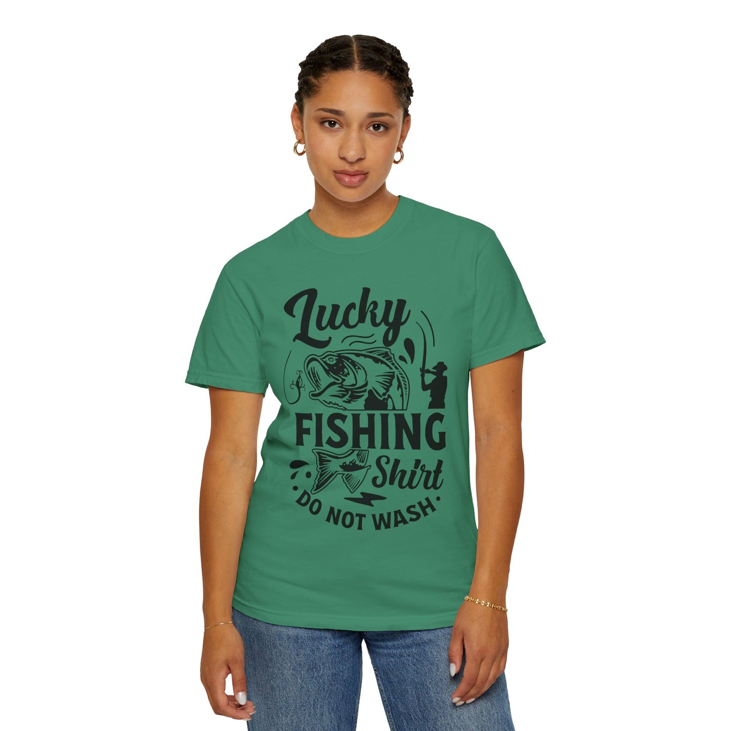 Lucky fishing shirt: Unisex Garment-Dyed T-shirt