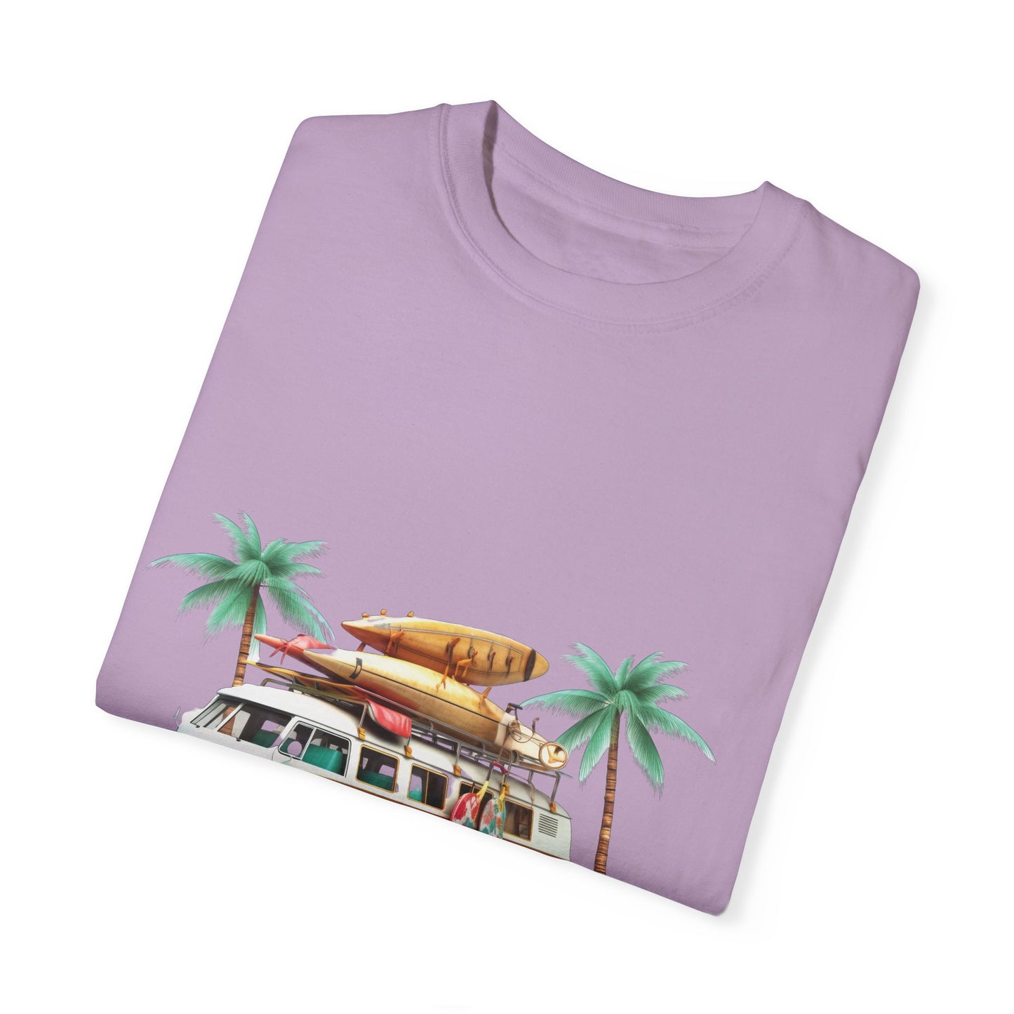 Retro Surf Van: Unisex Garment-Dyed T-shirt