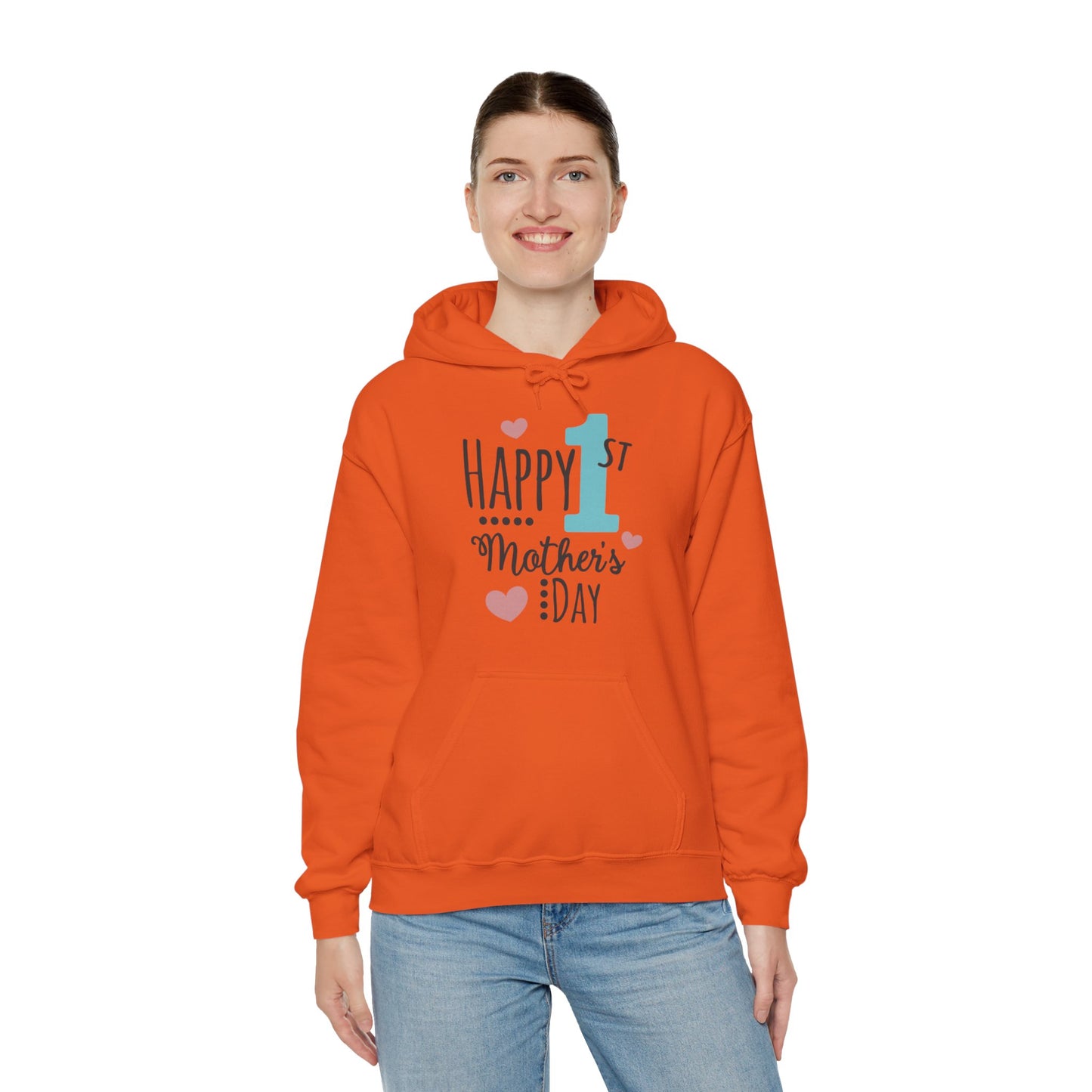 Happy 1st Mother's Day - Unisex Heavy Blend™ Hooded Sweatshirt