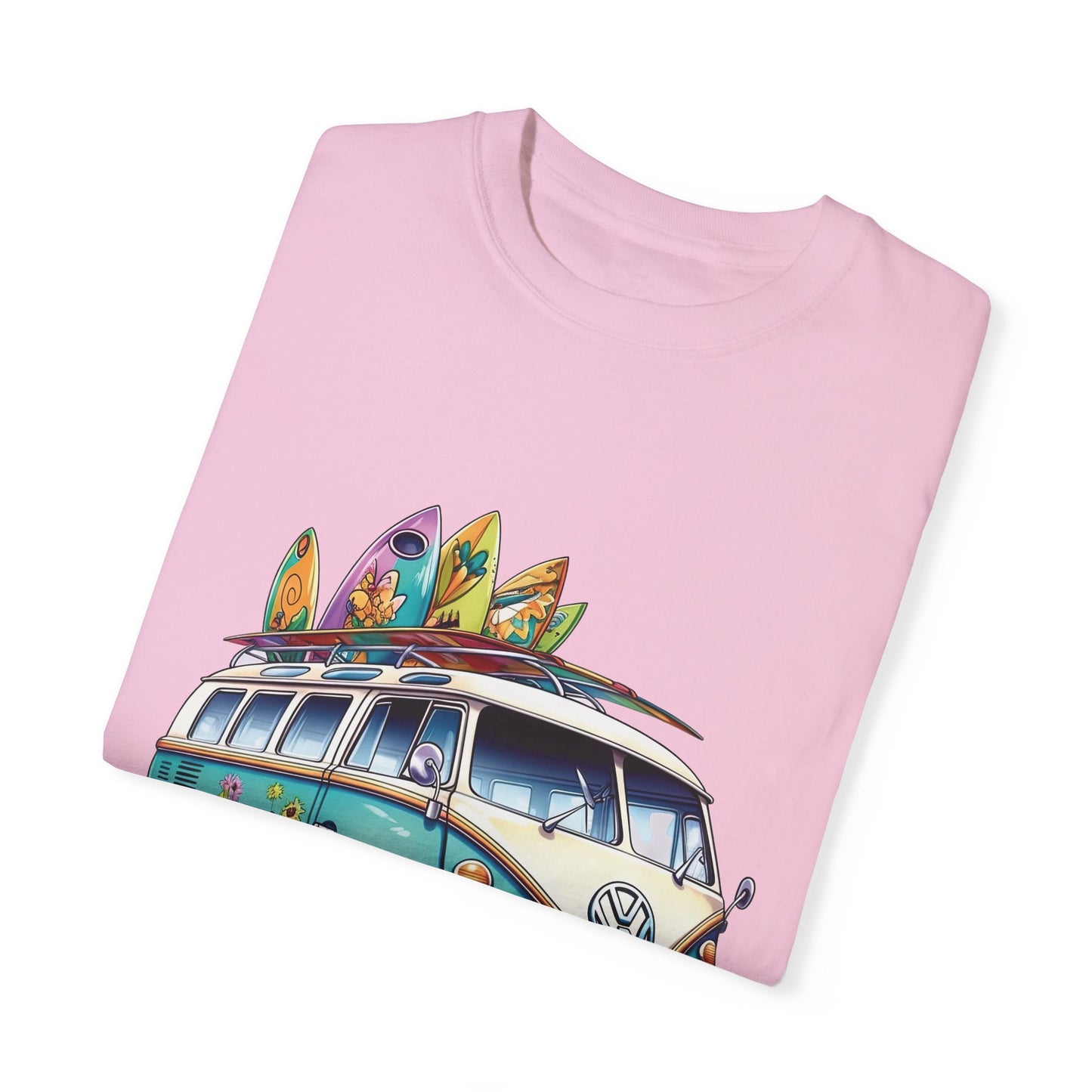 Retro Surf Van: Unisex Garment-Dyed T-shirt