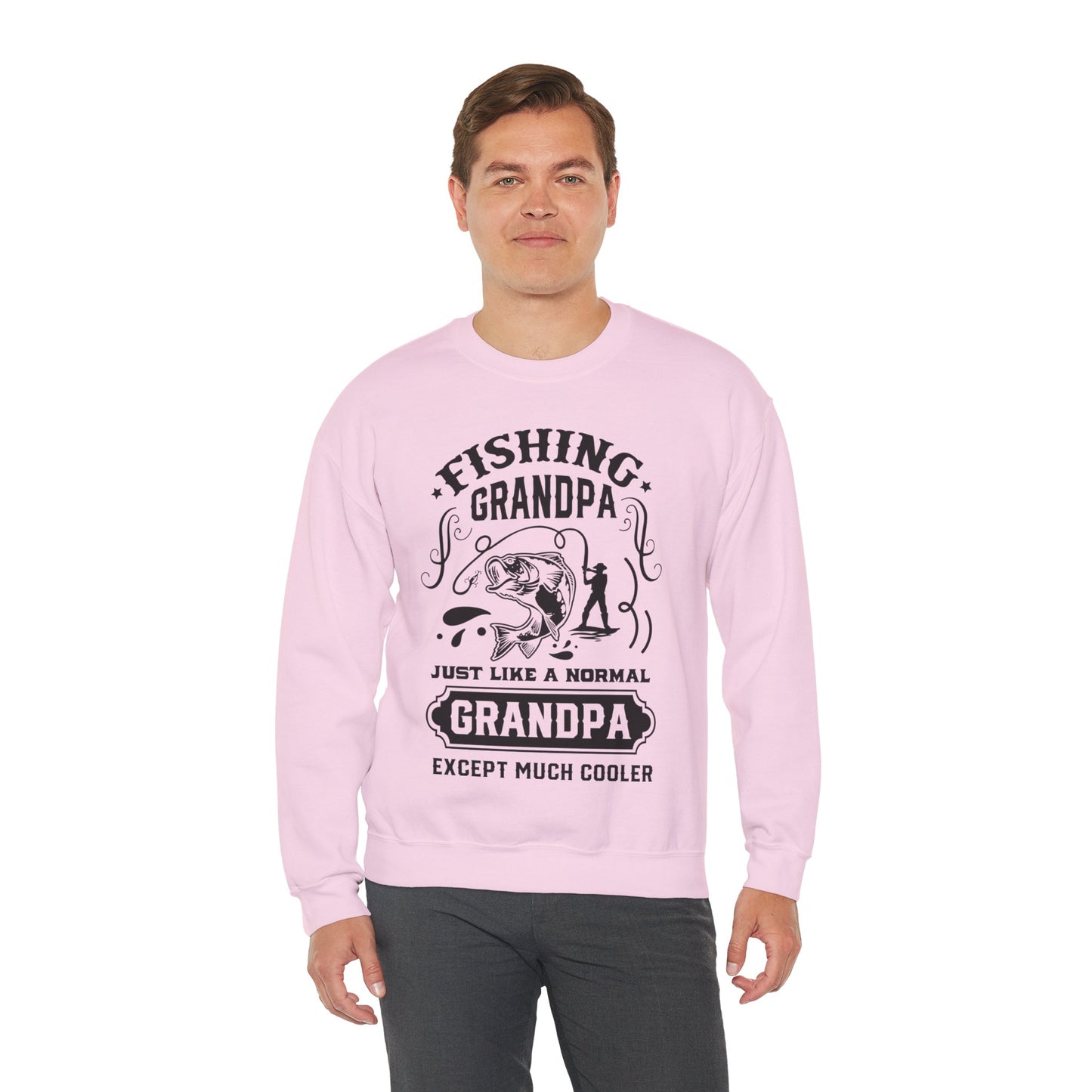 Fishing Grandpa - Unisex Heavy Blend™ Crewneck Sweatshirt