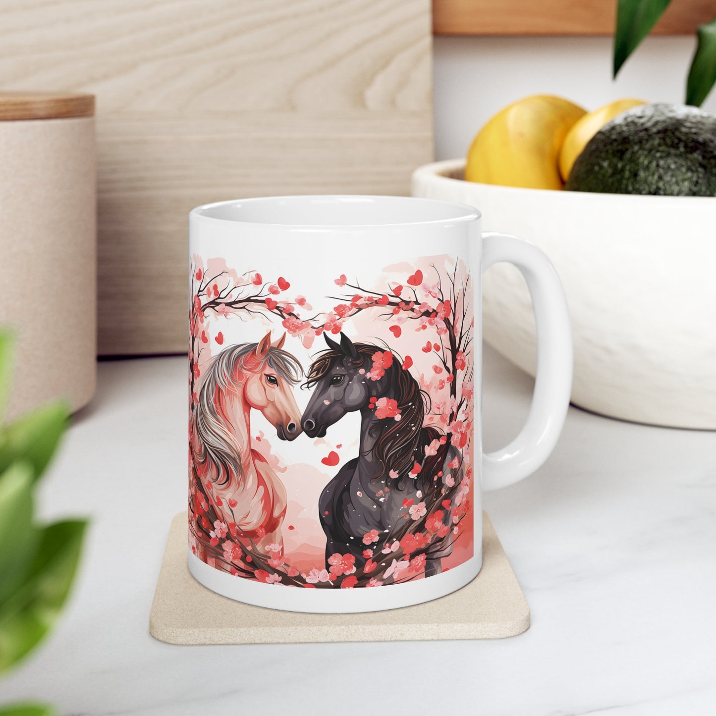Valentine's Horse: Ceramic Mug 11oz