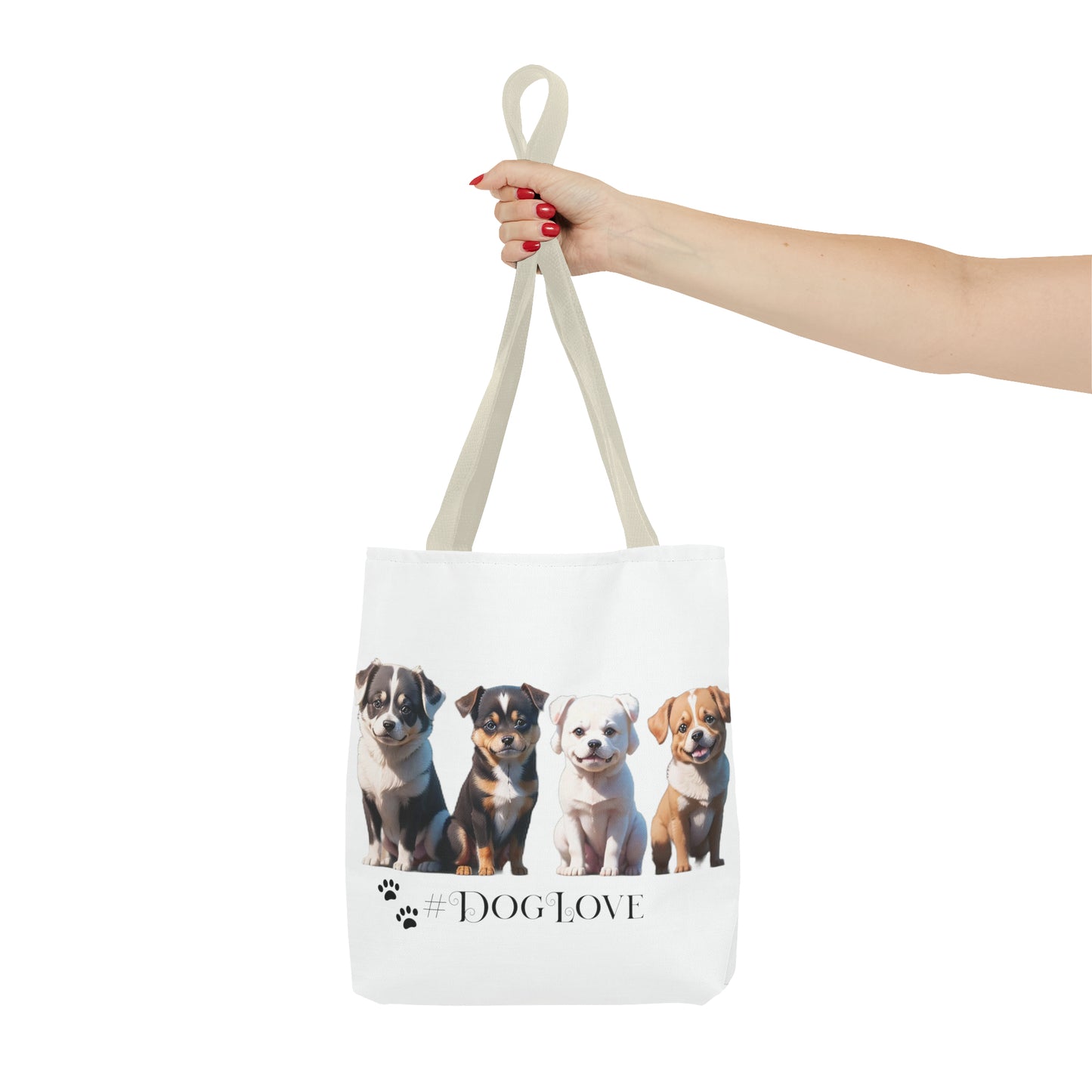 Tote Bag (AOP): #DogLove