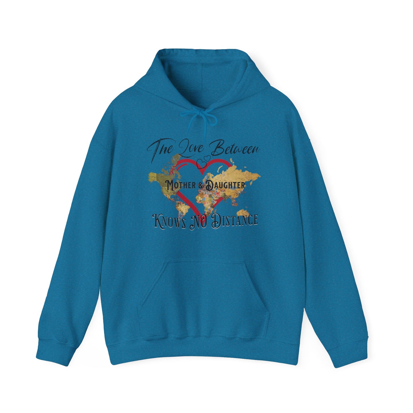 The love between mother and daughter knows no distance - Unisex Heavy Blend™ Hooded Sweatshirt