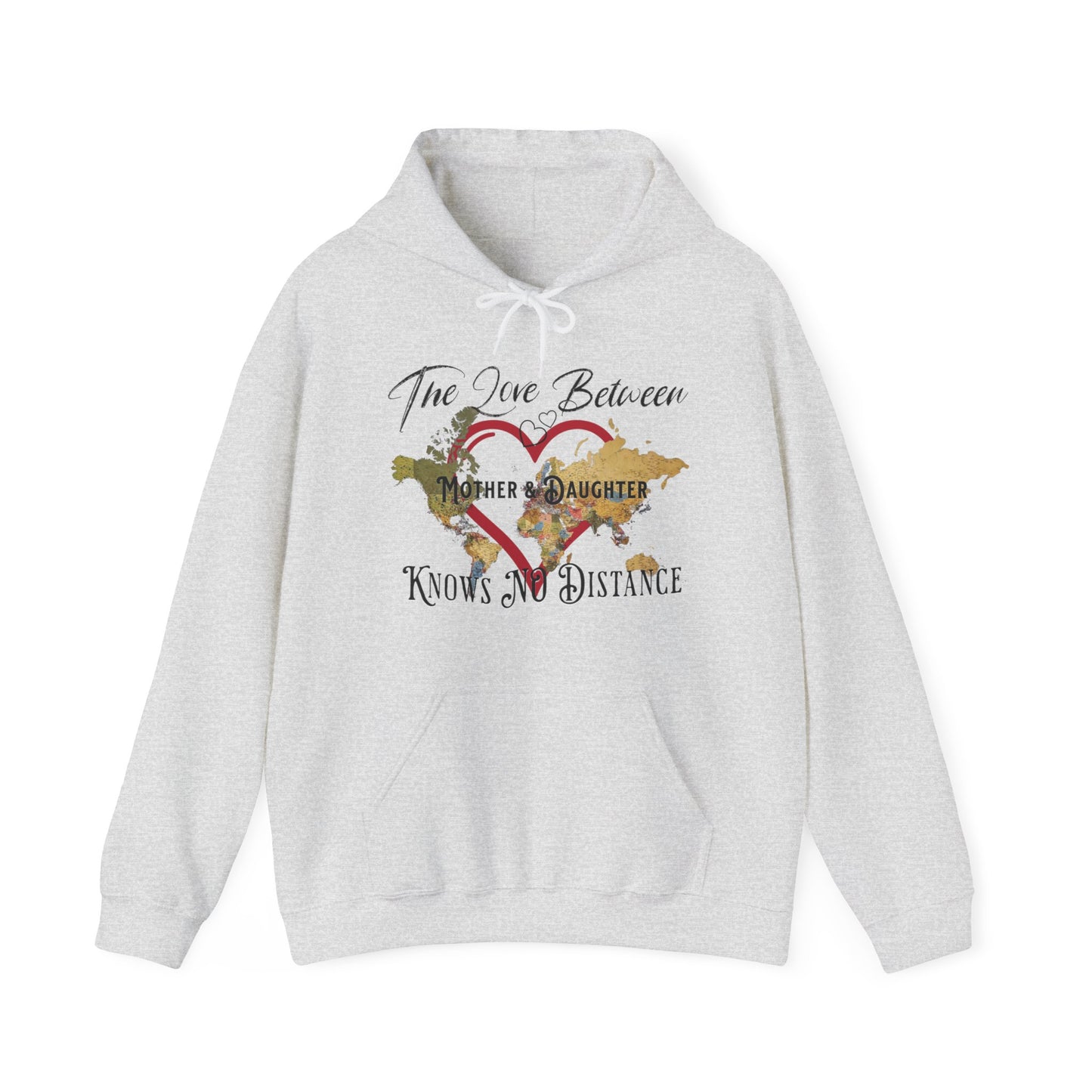 The love between mother and daughter knows no distance - Unisex Heavy Blend™ Hooded Sweatshirt