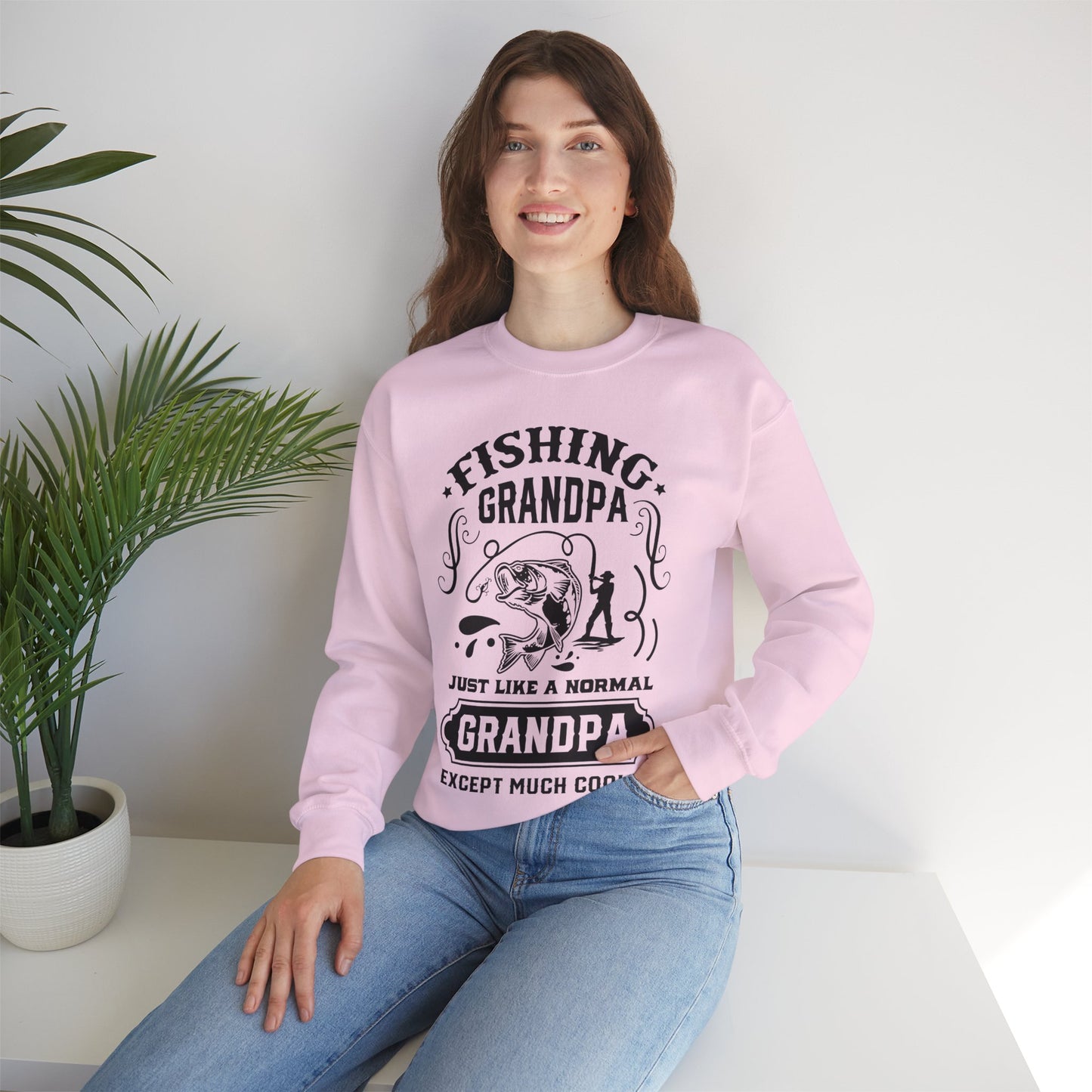 Fishing Grandpa - Unisex Heavy Blend™ Crewneck Sweatshirt