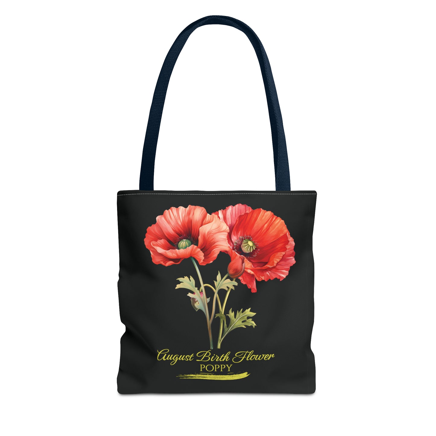 August Birth Flower: Poppy - Tote Bag (AOP)