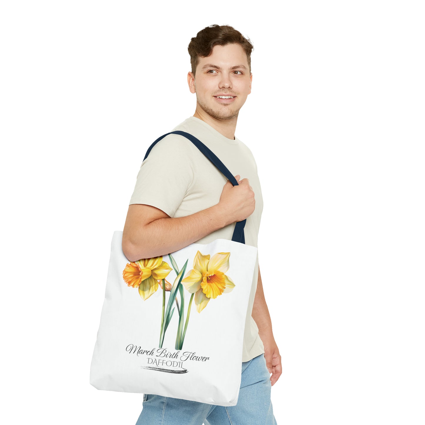 March Birth Flower: Daffodil - Tote Bag (AOP)