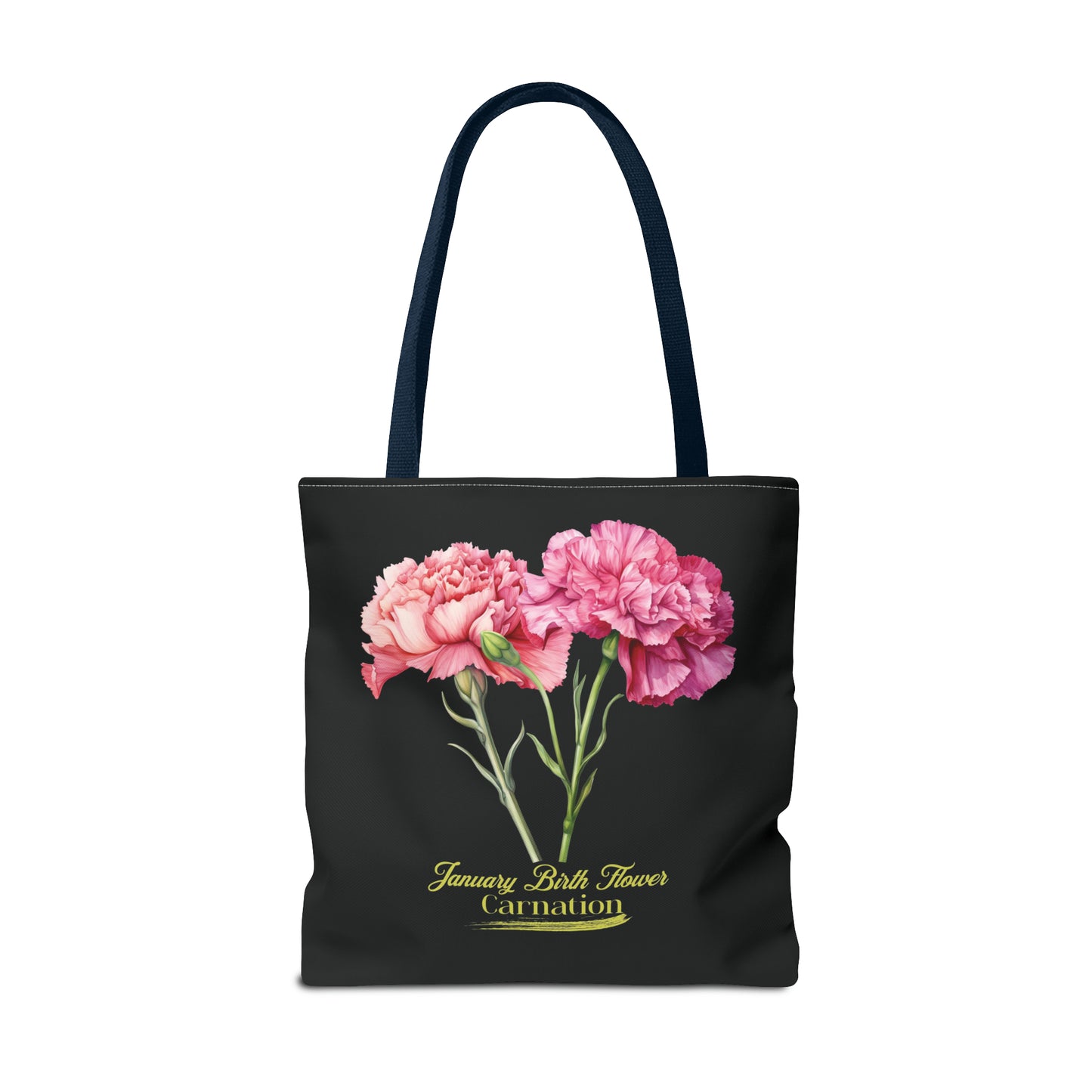 January Birth Flower: Carnation - Tote Bag (AOP)