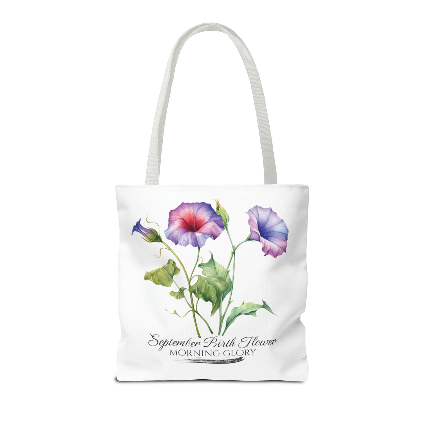 September Birth Flower: Morning Glory - Tote Bag (AOP)