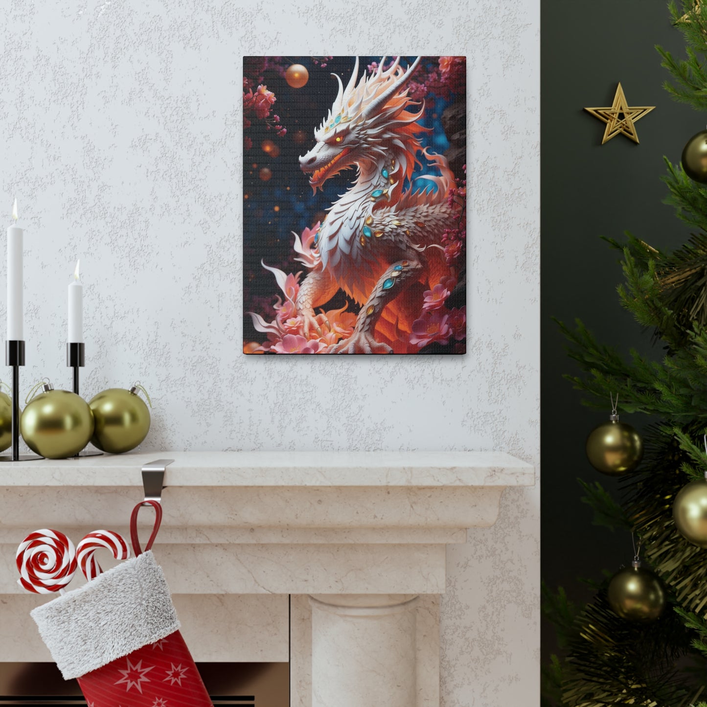 The Protector Dragon: Canvas Gallery Wraps