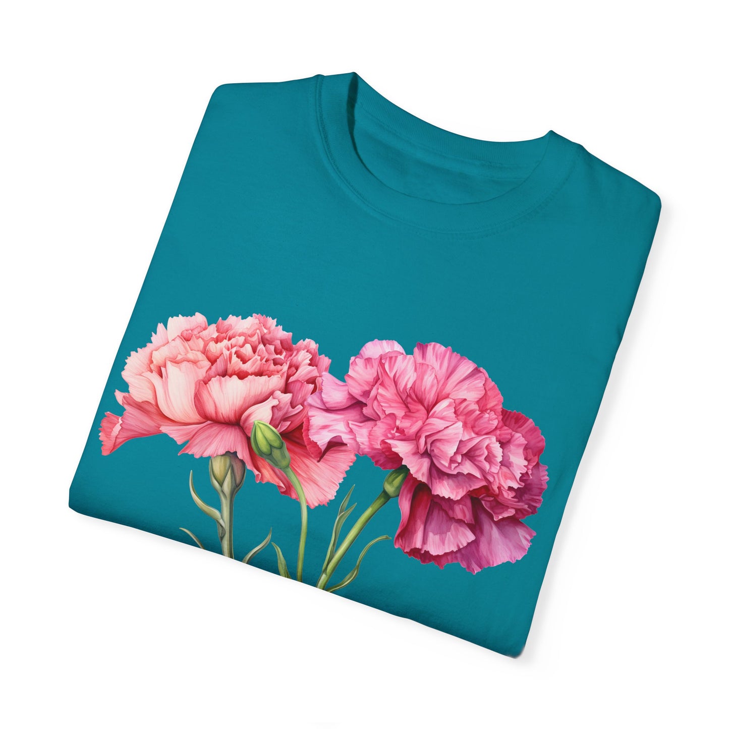 January Birth Flower "Daffodil" (For Print on Dark Fabric) - Unisex Garment-Dyed T-shirt