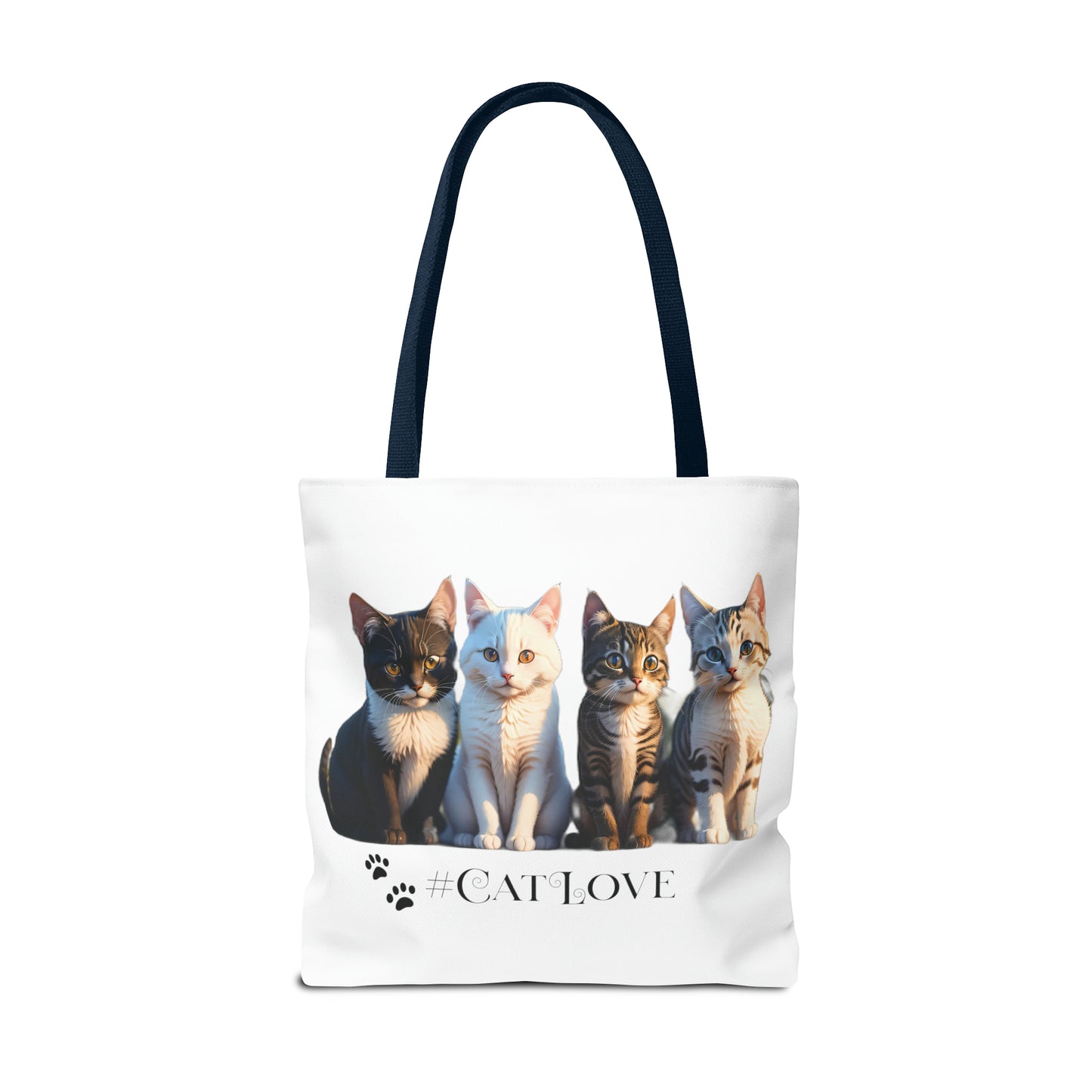 Tote Bag (AOP): #CatLove