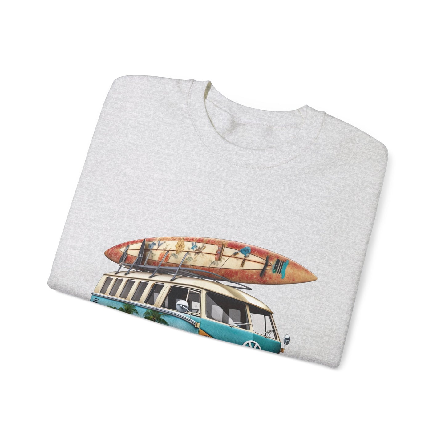 Retro Surf Van - Unisex Heavy Blend™ Crewneck Sweatshirt