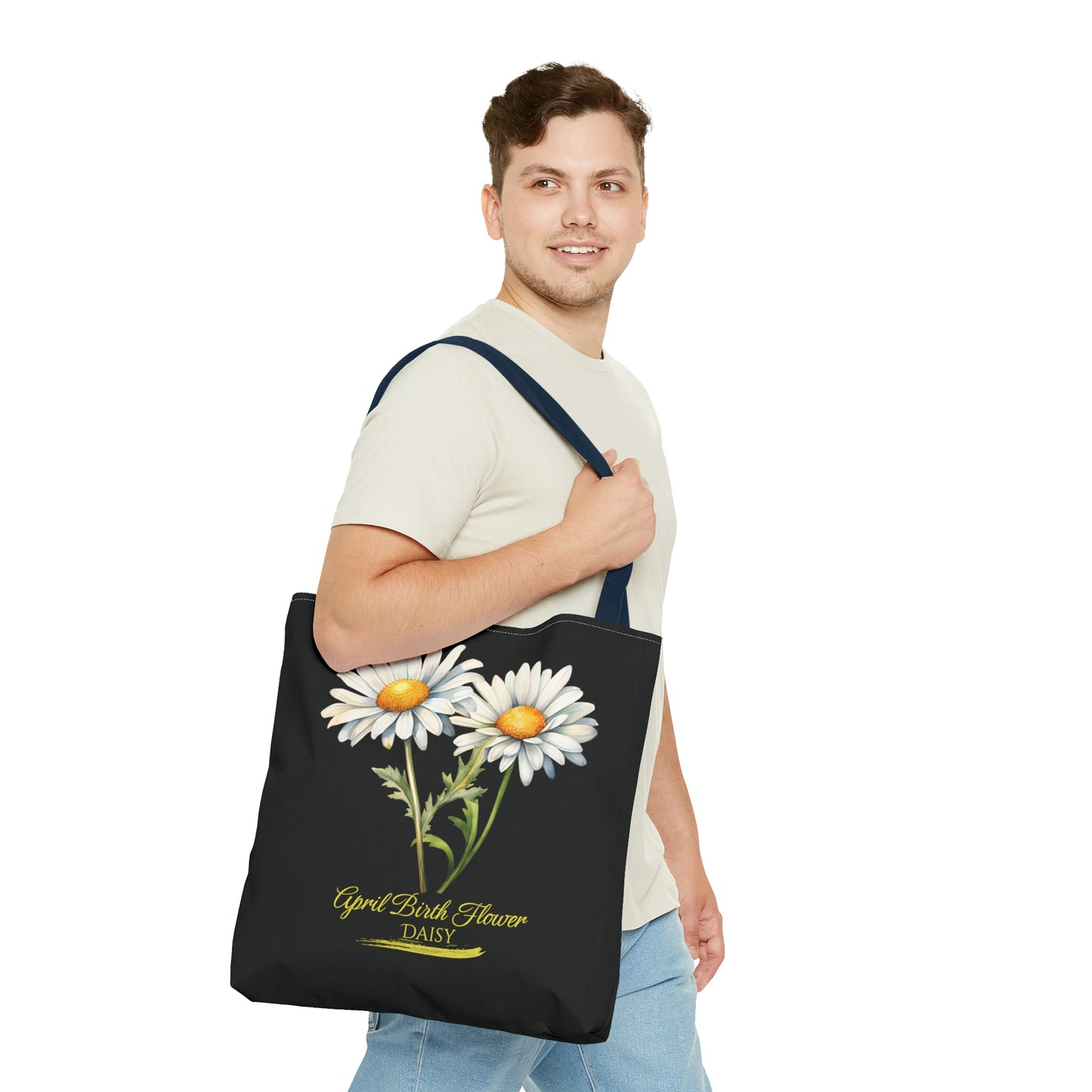 April Birth Flower: Daisy - Tote Bag (AOP)