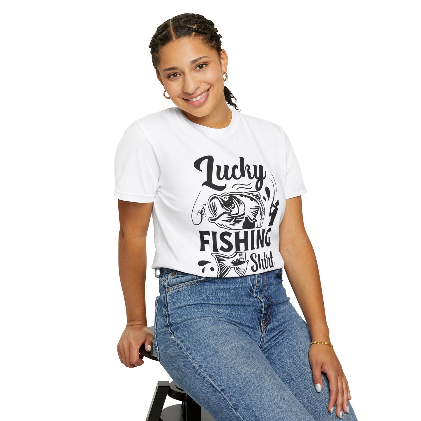 Lucky fishing shirt: Unisex Garment-Dyed T-shirt